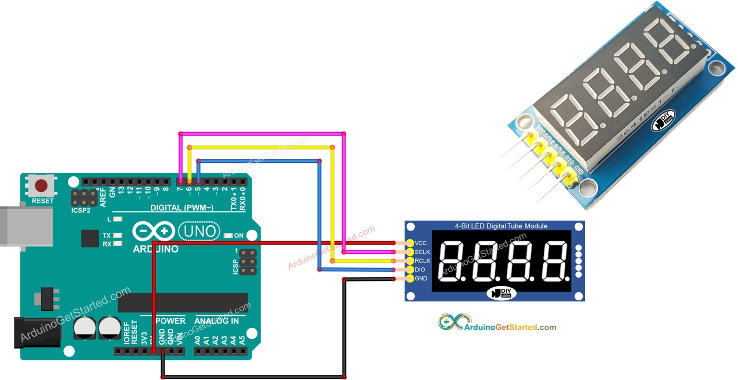 Arduino 7-Segment-Anzeige