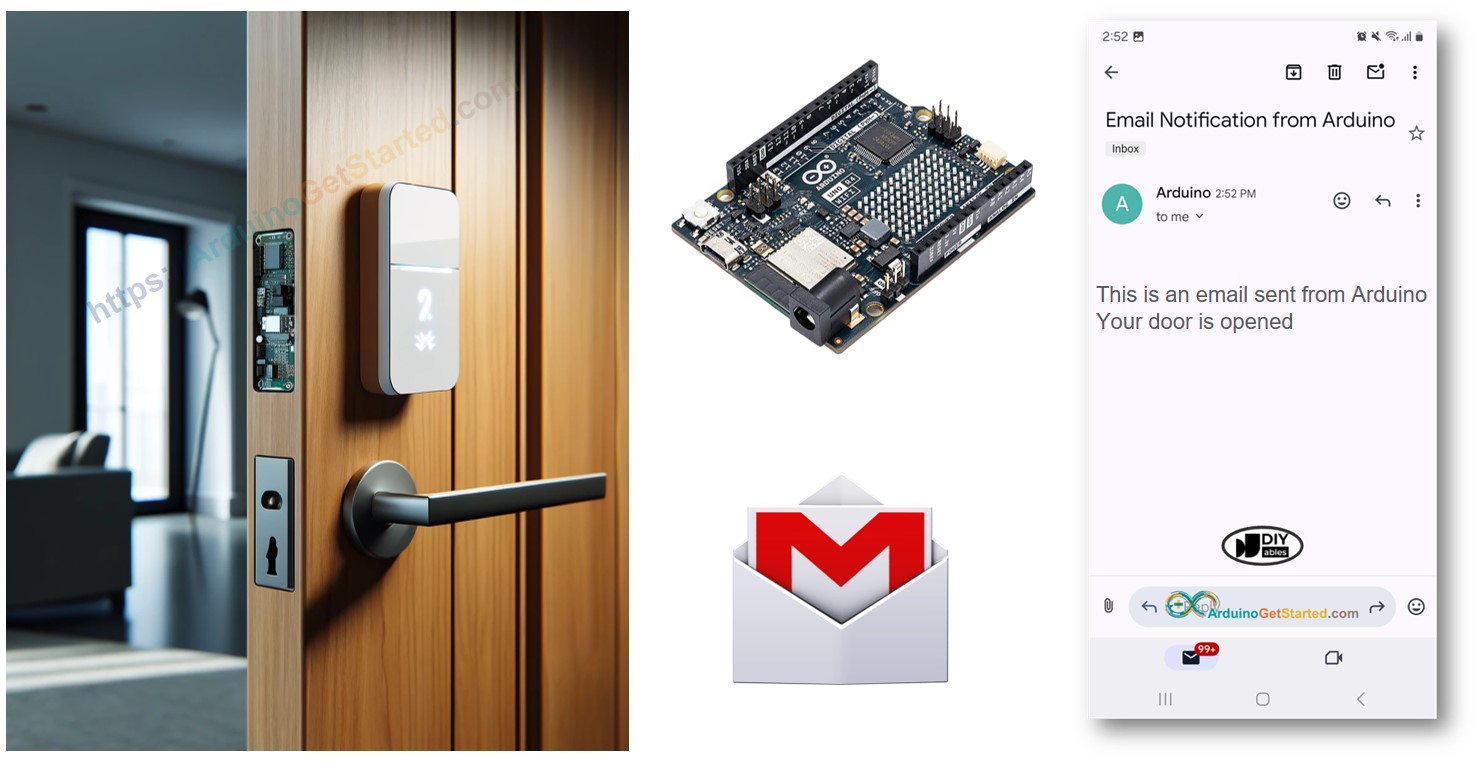 Arduino Türöffnungs-E-Mail-Benachrichtigung