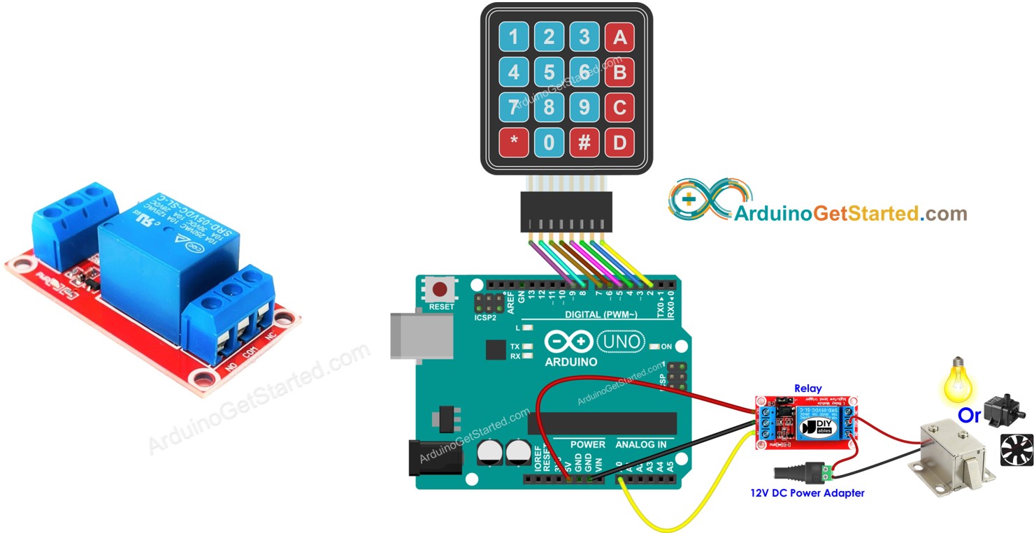 Arduino-Keypad-Relais