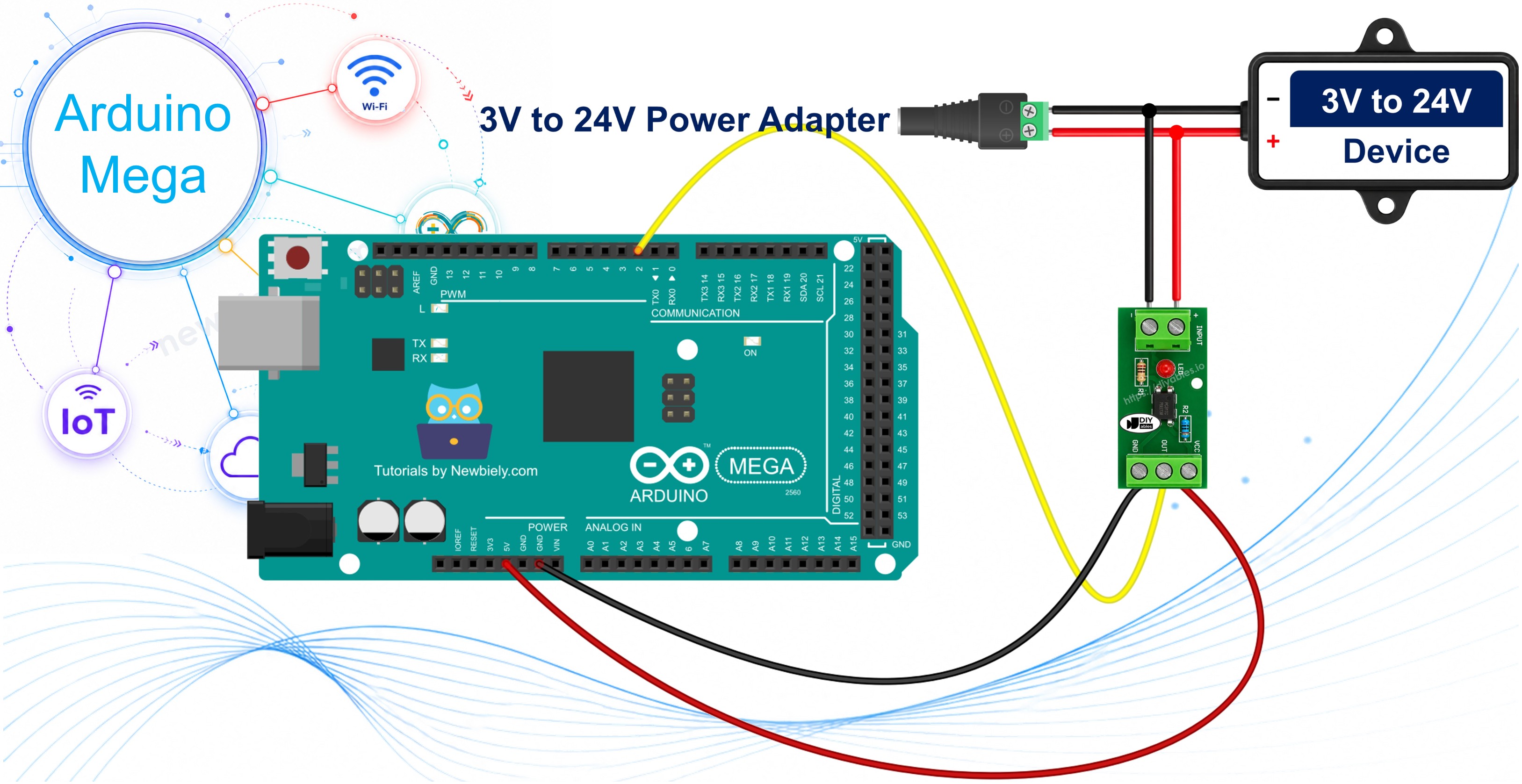 Arduino Mega PC817-Optokoppler galvanisch getrennter 24V-Eingang