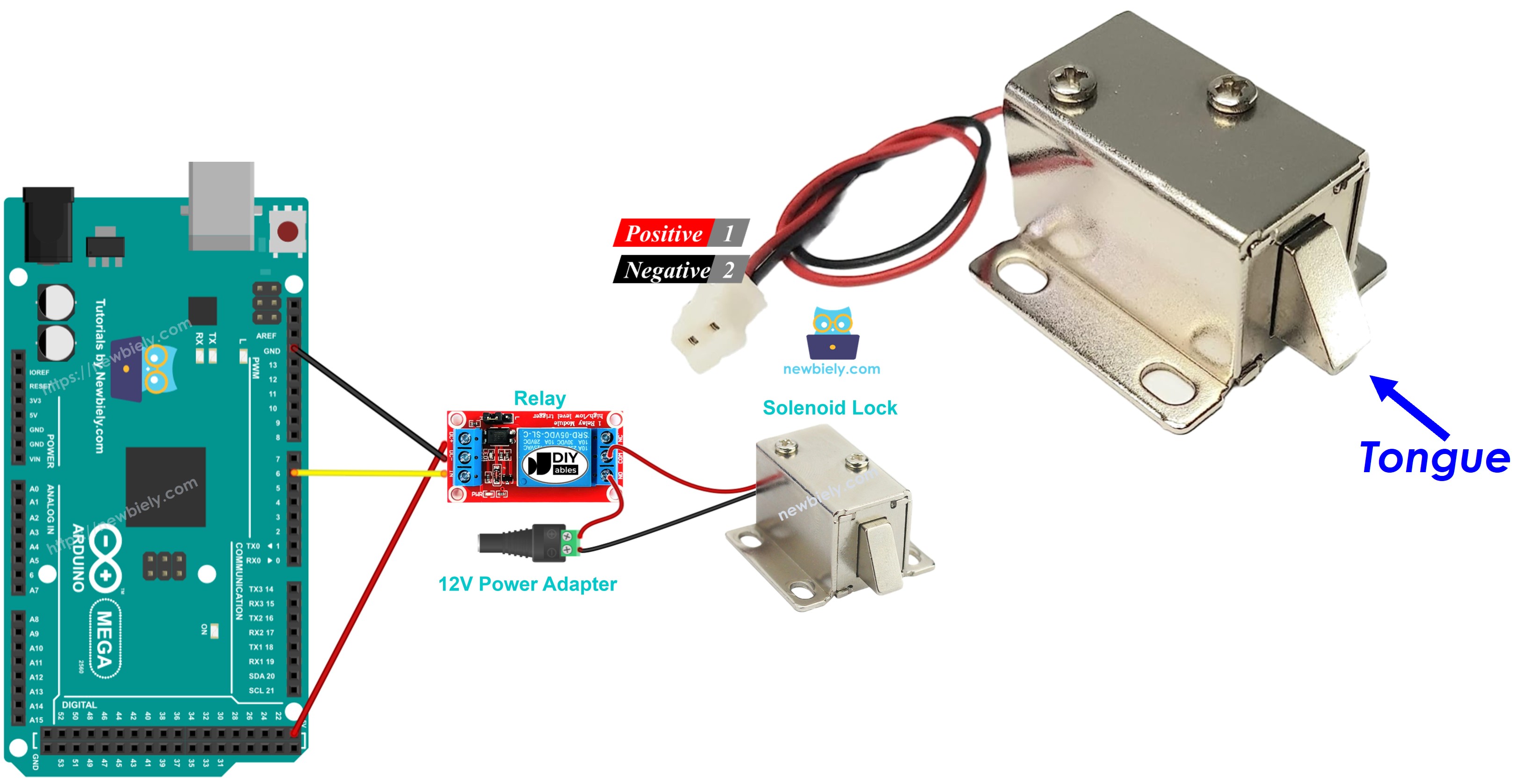Arduino Mega Solenoid Lock