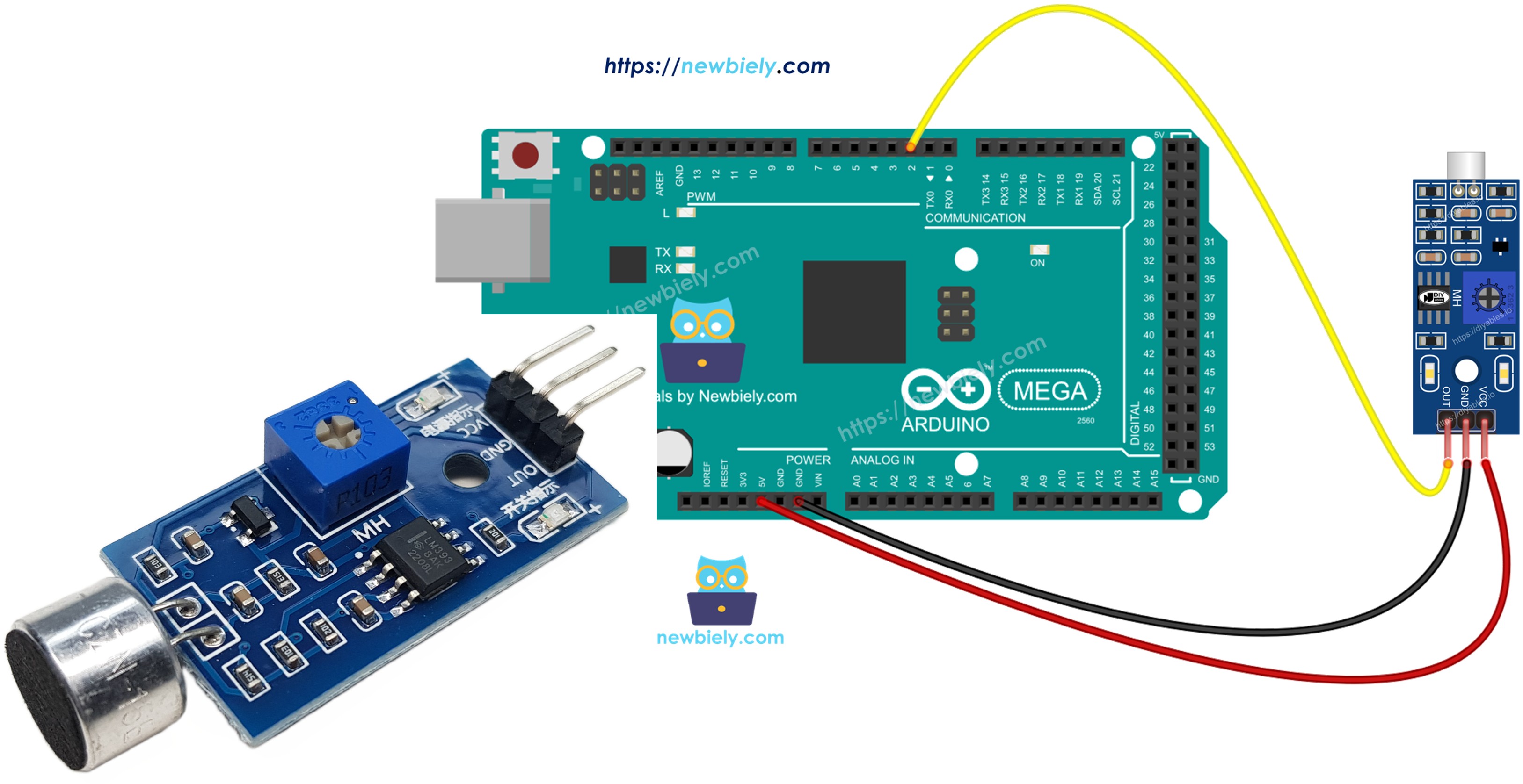 Arduino Mega sound sensor