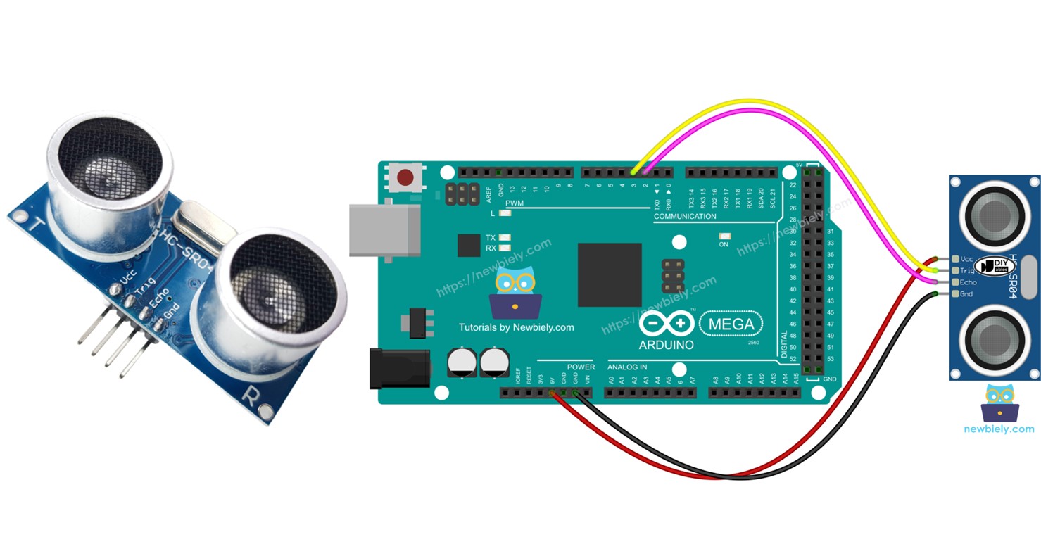 Arduino Mega ultrasonic sensor
