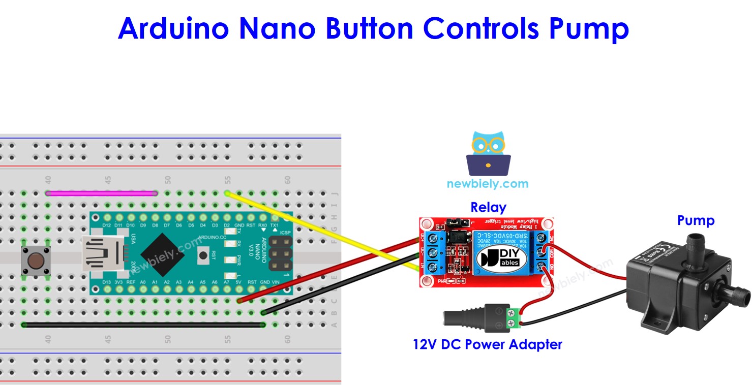 Arduino Nano - Taste - Pumpe