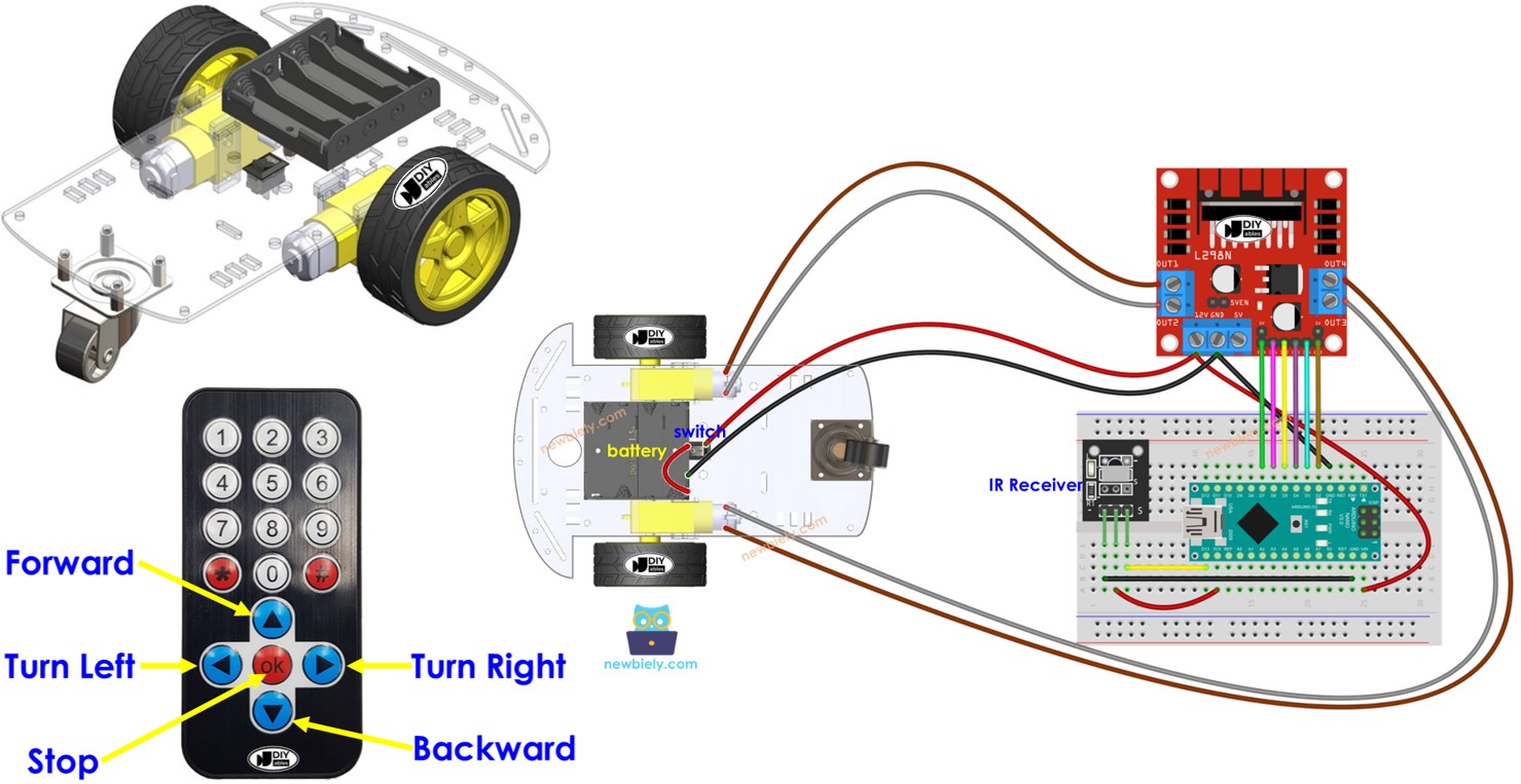 Arduino Nano Roboter-Auto