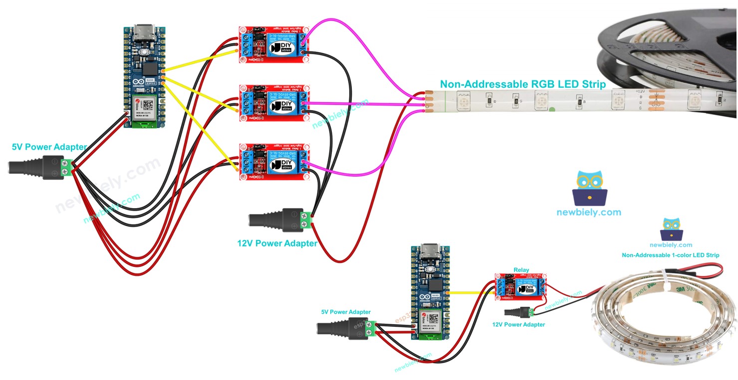 Arduino Nano ESP32 LED-Streifen