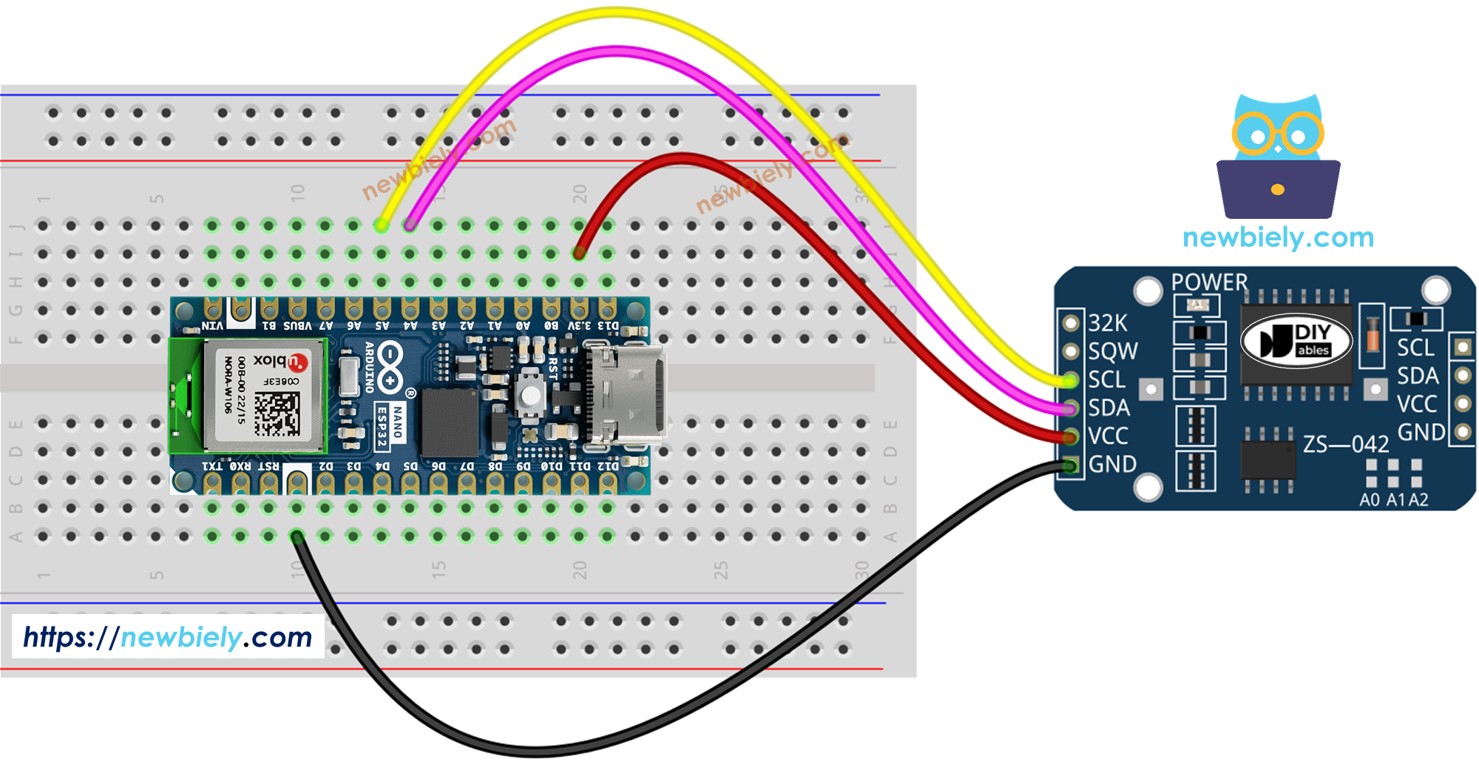 Arduino Nano ESP32 Echtzeituhr