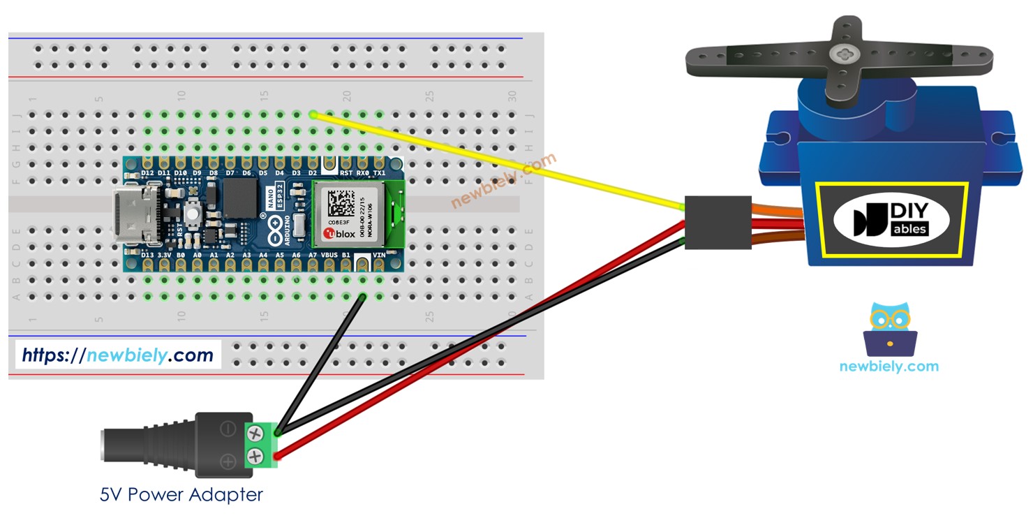 Arduino Nano ESP32 Servo-Motor