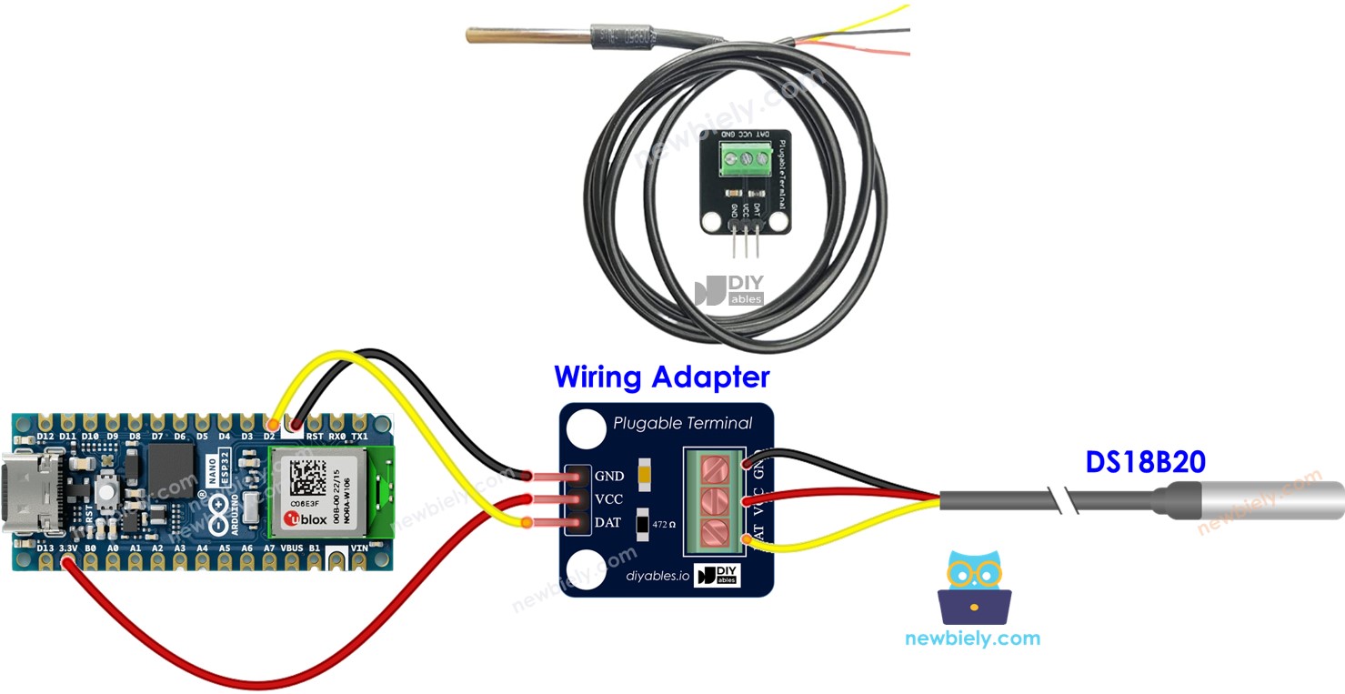 Arduino Nano ESP32 Temperatursensor