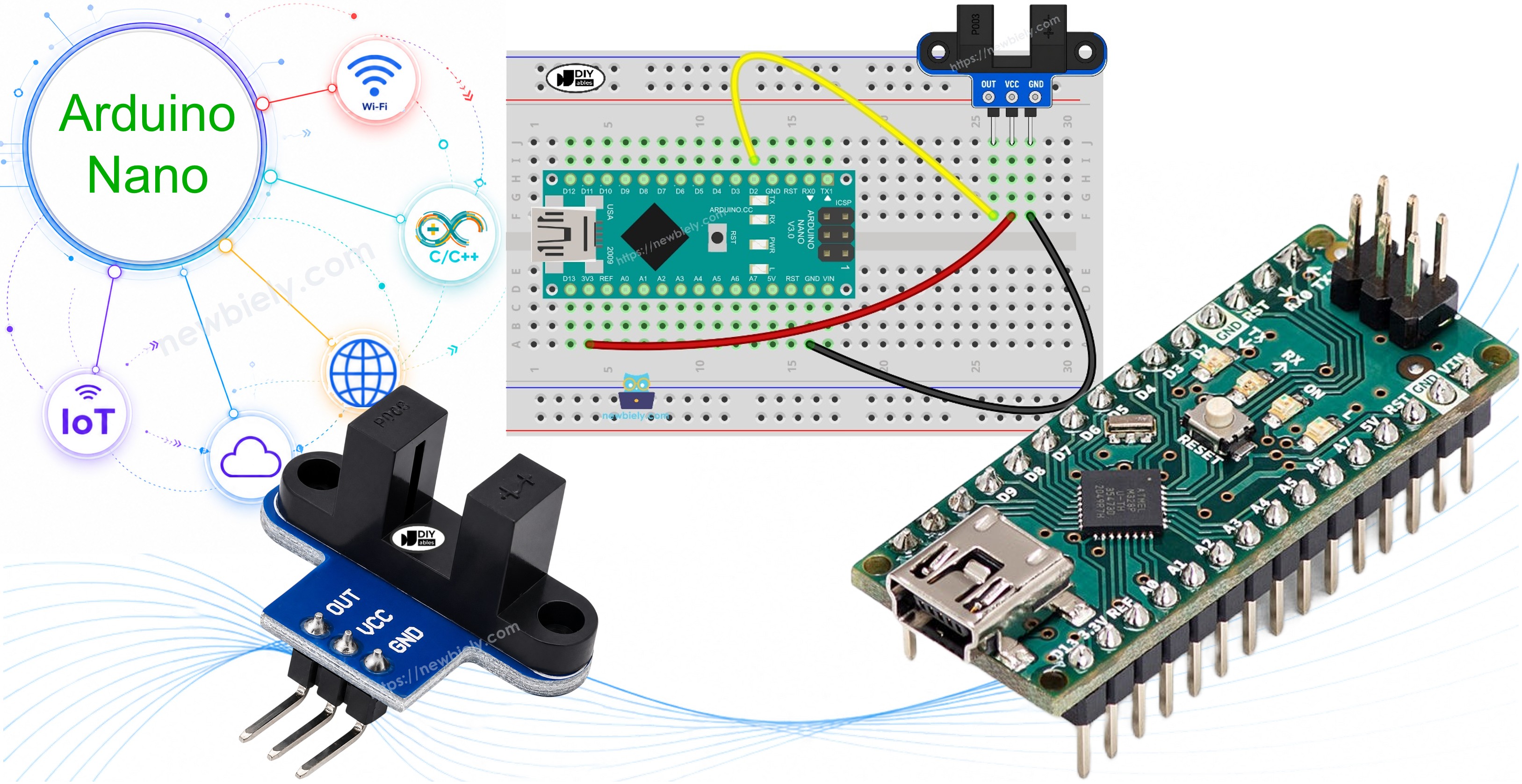 Arduino Nano IR-Gabellichtschranke