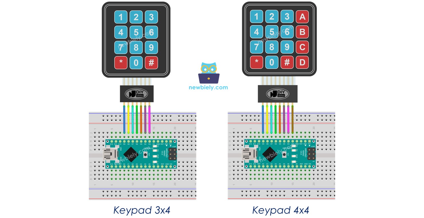 Arduino Nano Tastenfeld