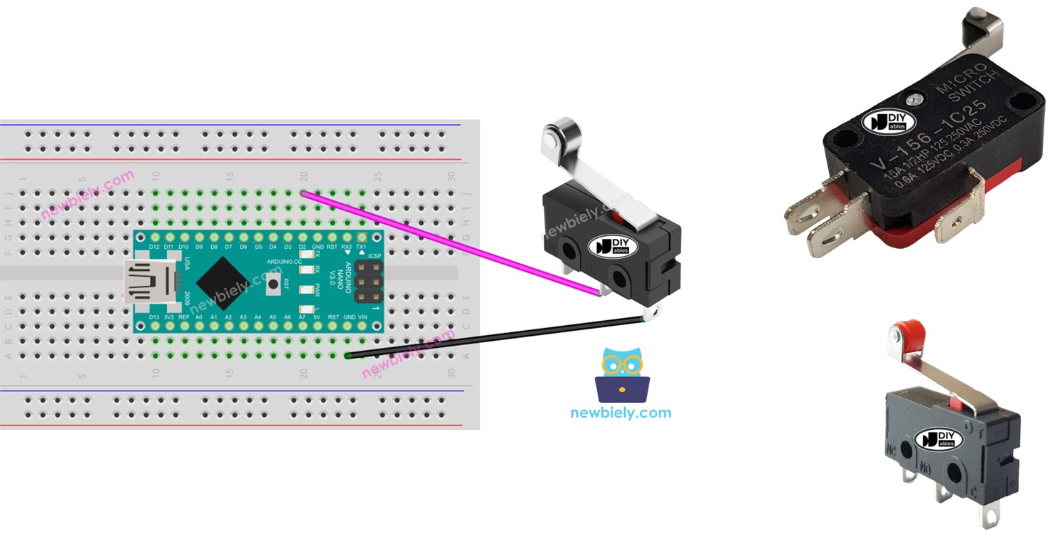 Arduino Nano mit Endschalter