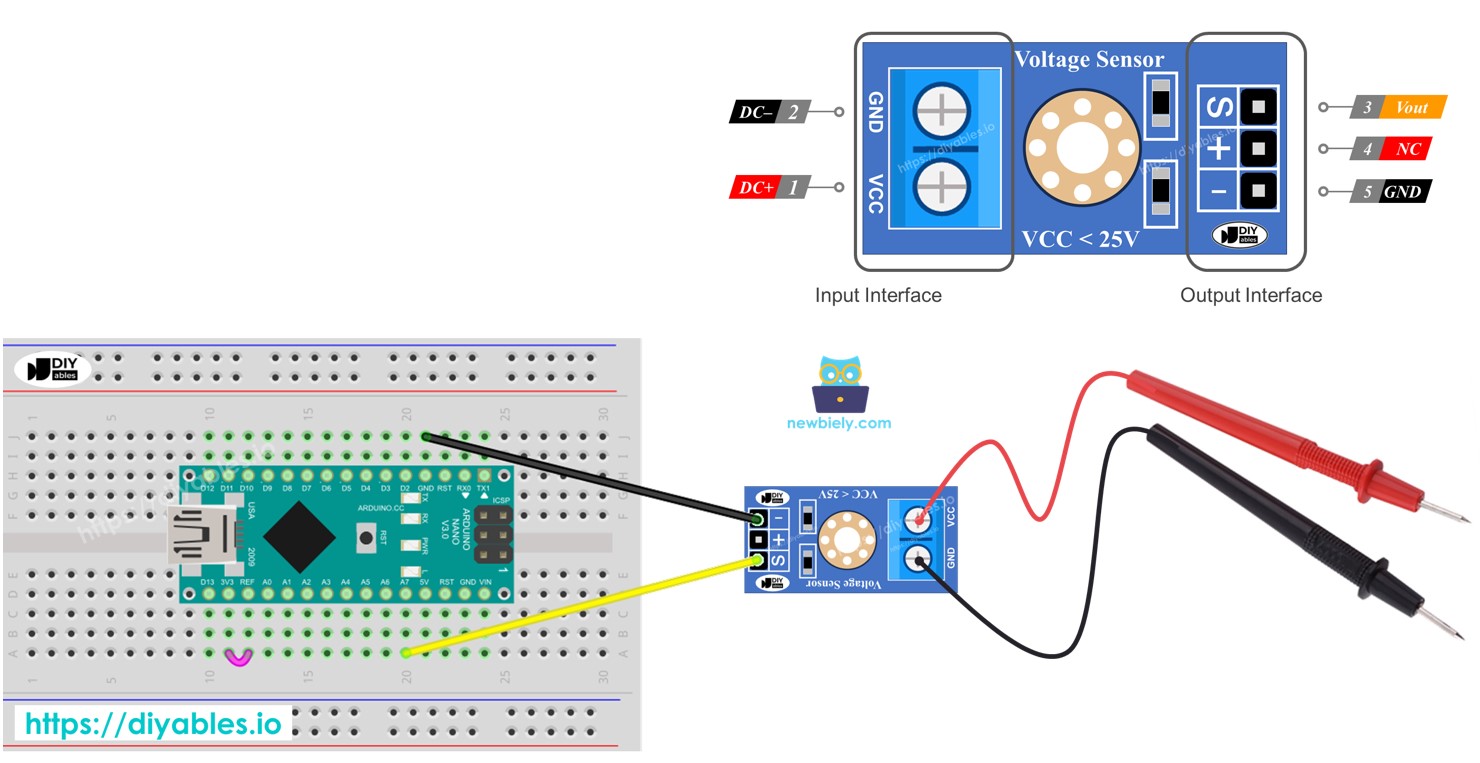 Arduino Nano Spannungssensor