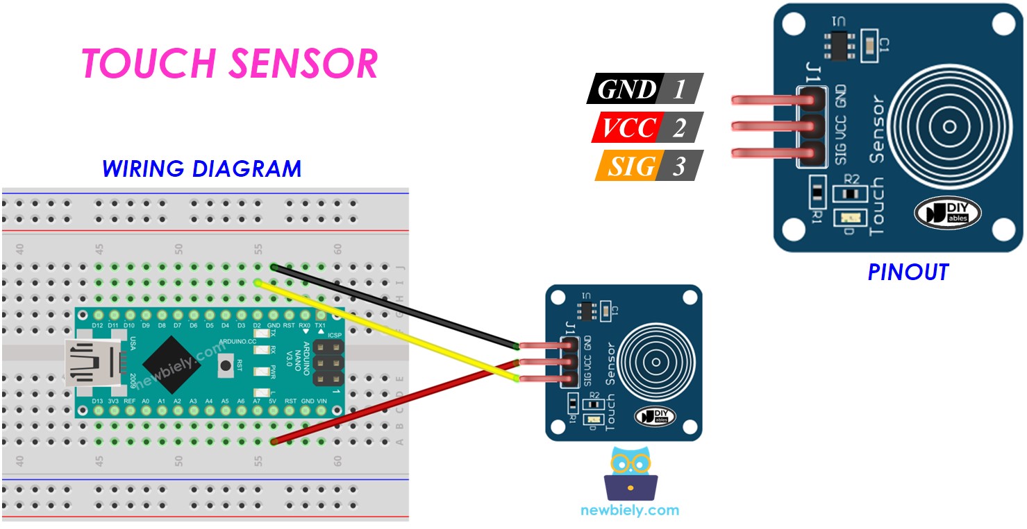 Arduino Nano Berührungssensor