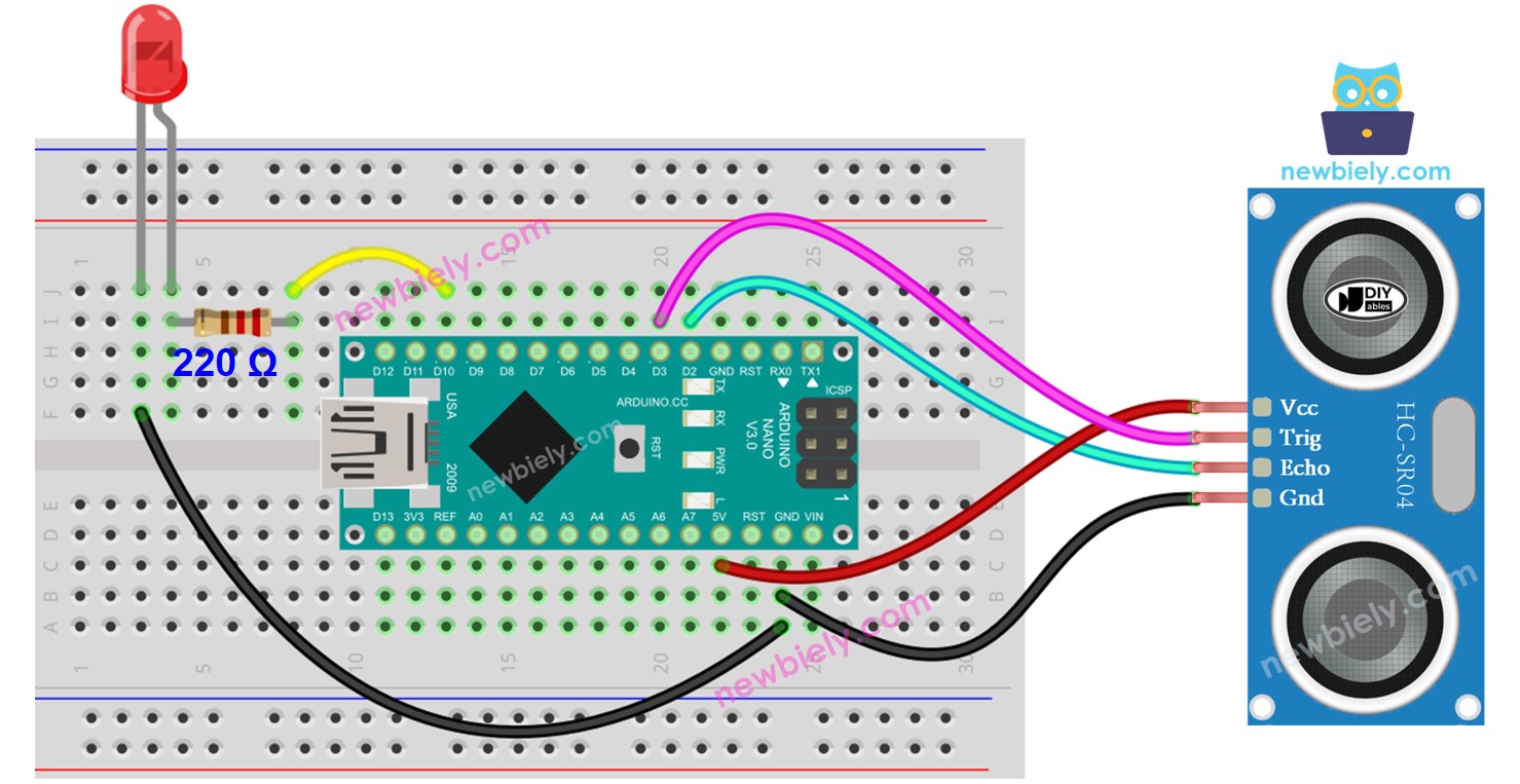 Arduino Nano Ultraschallsensor