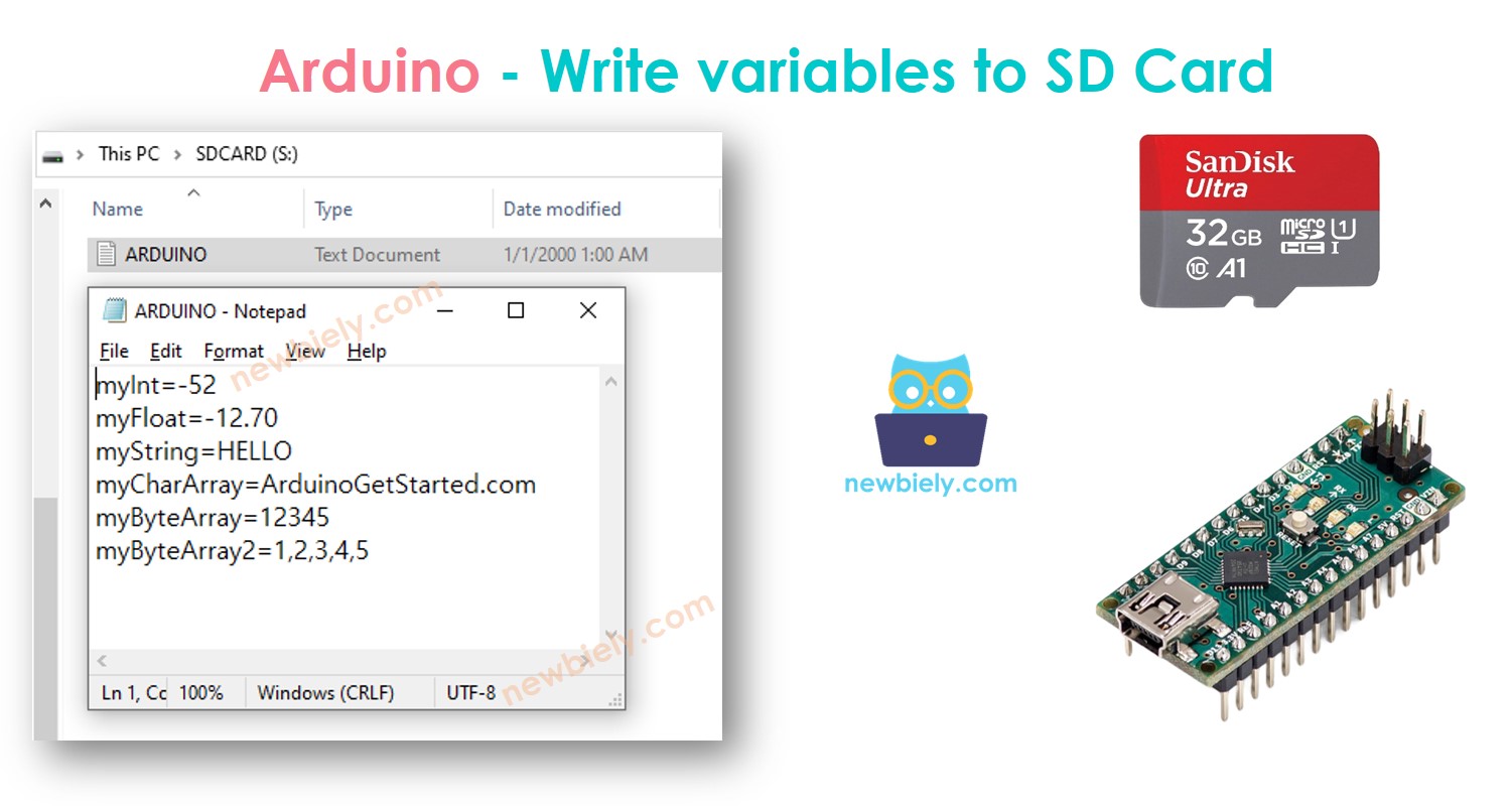 Arduino Nano microSD-Karte