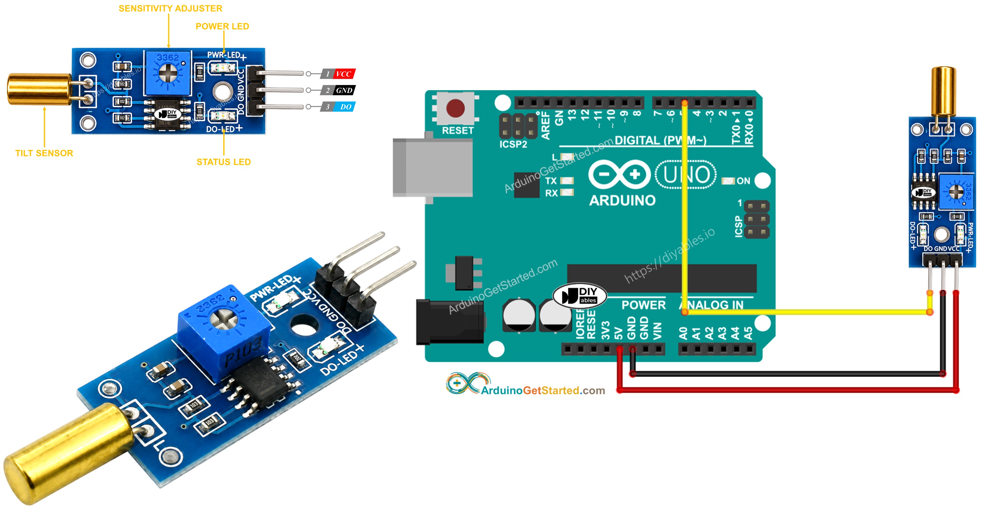 Arduino SW520D Neigungssensor