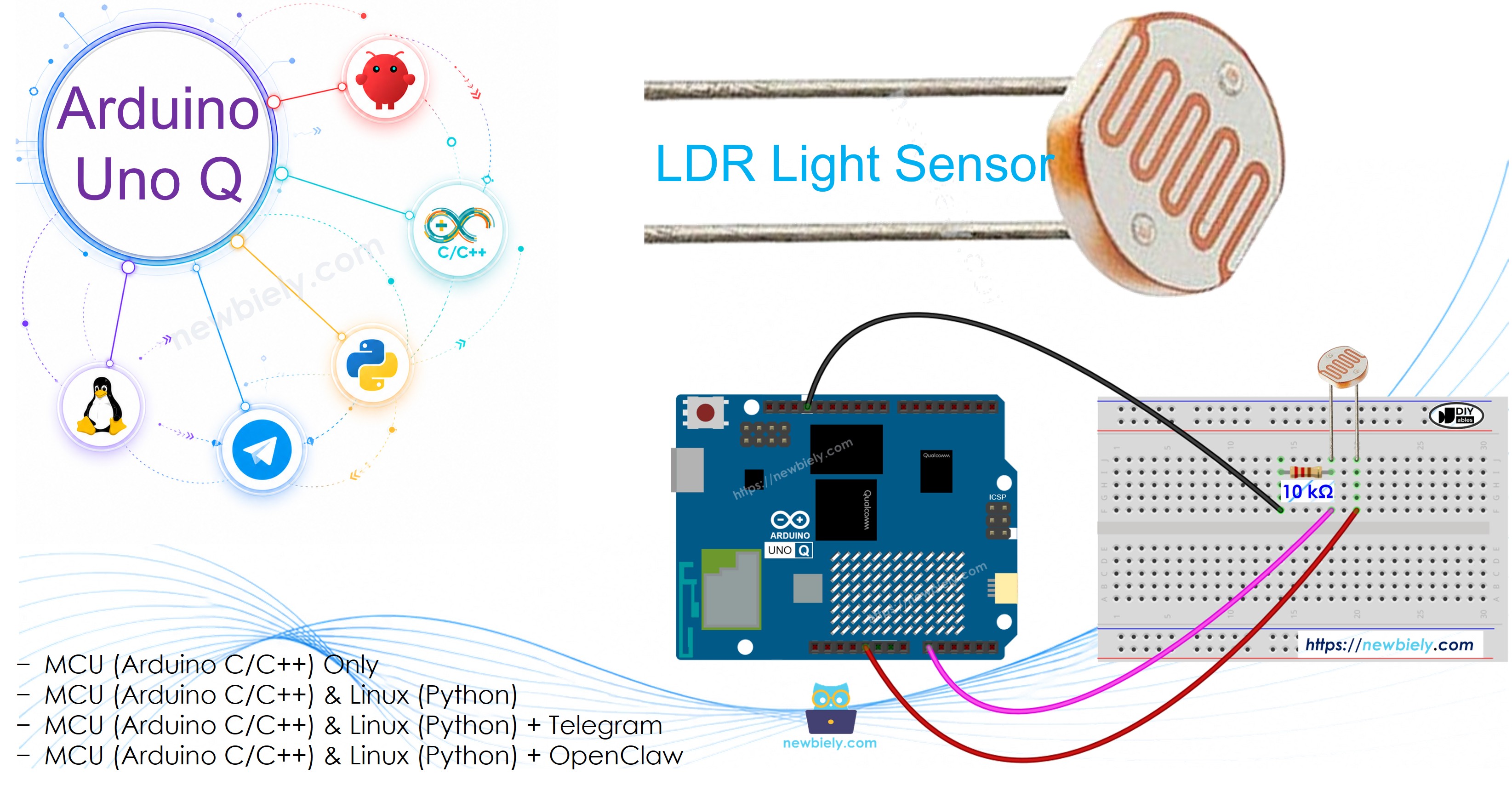 Arduino UNO Q Lichtsensor