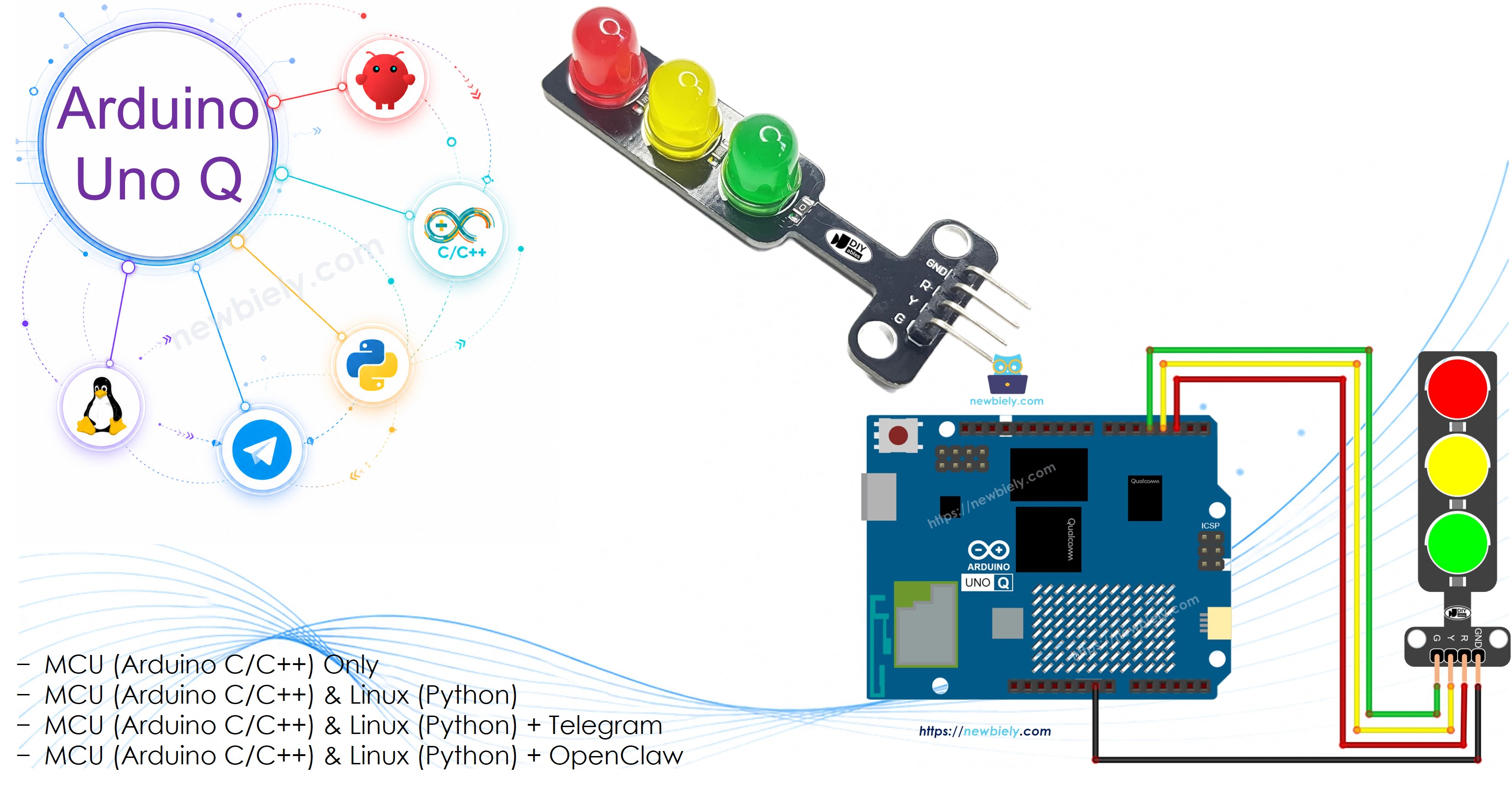 Arduino UNO Q - Ampelmodul