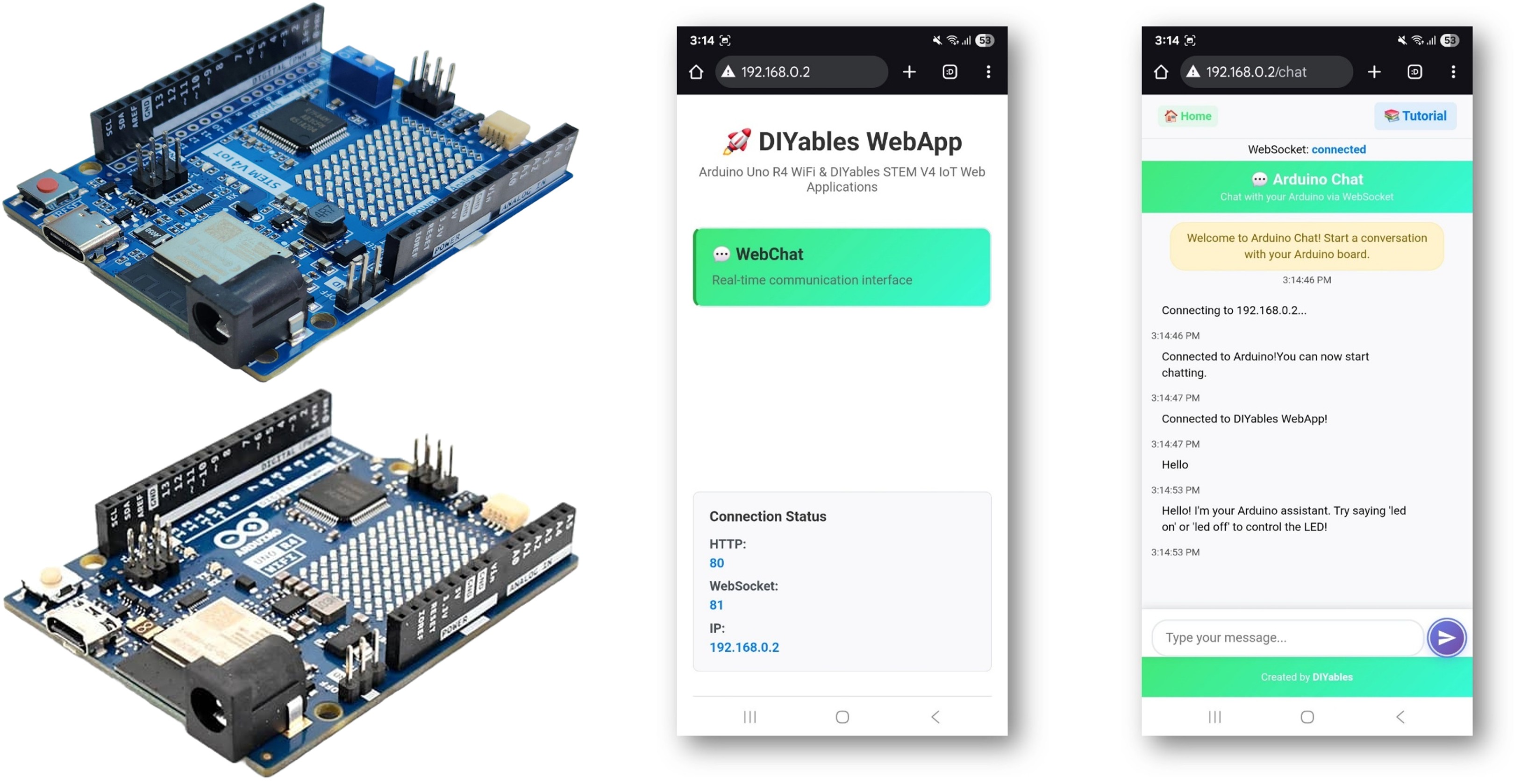 Arduino WebChat-Beispiel – Tutorial zur interaktiven Chat-Oberfläche