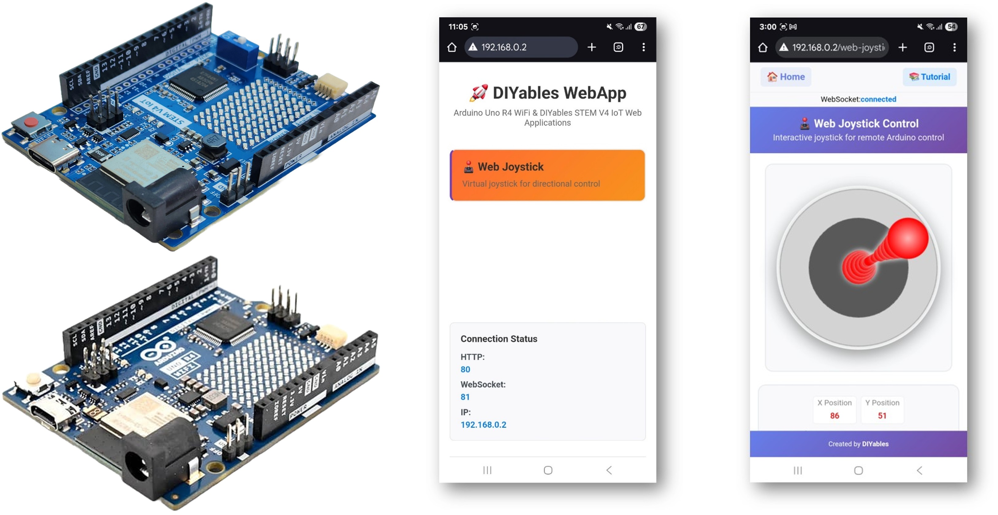 Arduino WebJoystick-Beispiel – Tutorial zur virtuellen Joystick-Steuerung