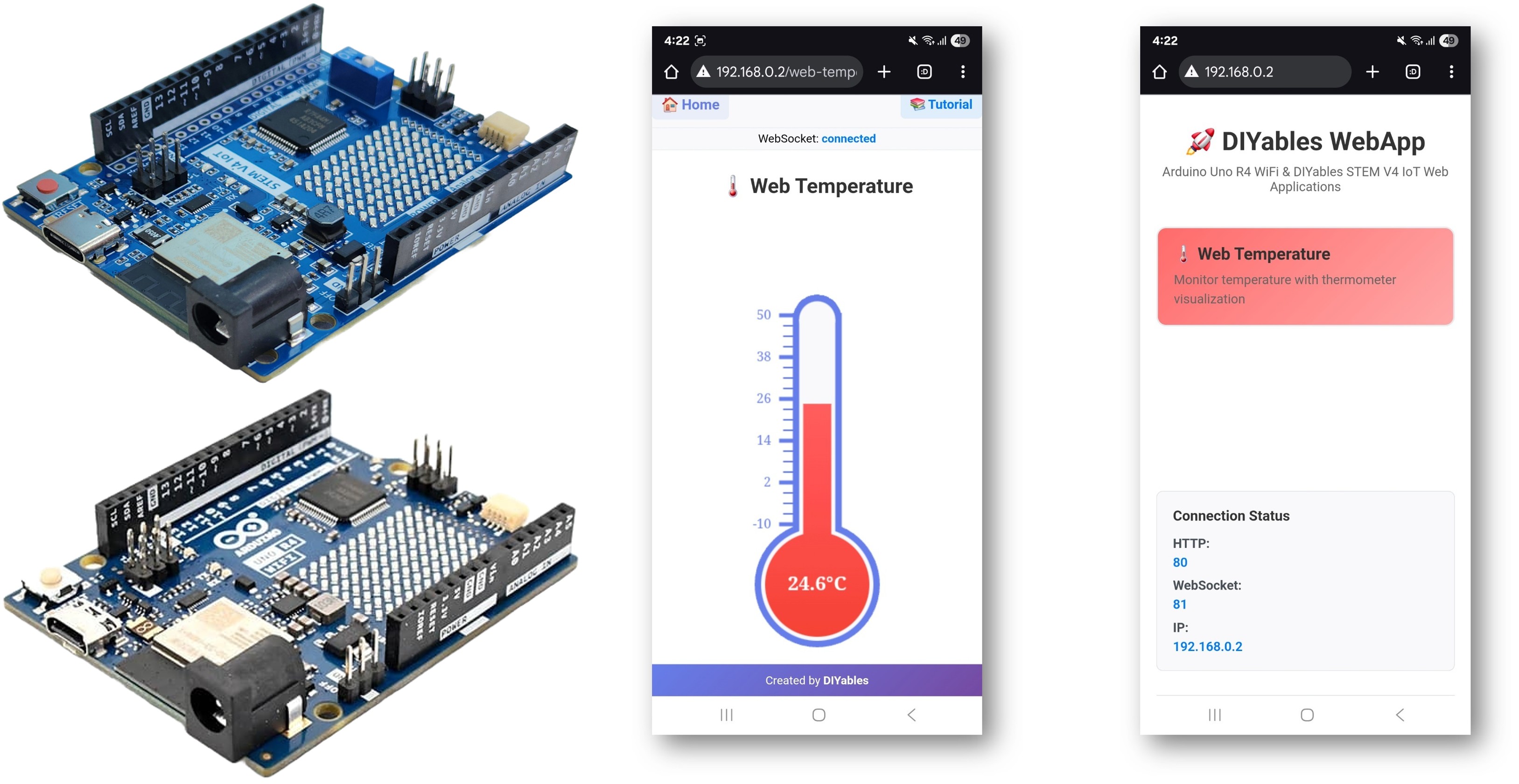 Arduino WebTemperature-Beispiel – Thermometer-Anzeige-Schnittstelle Tutorial