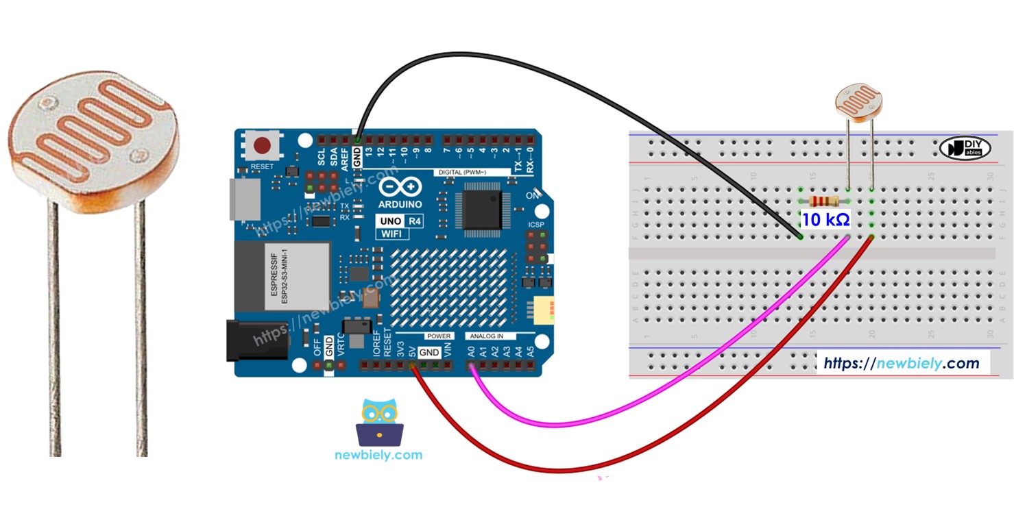 Arduino Uno R4 Lichtsensor