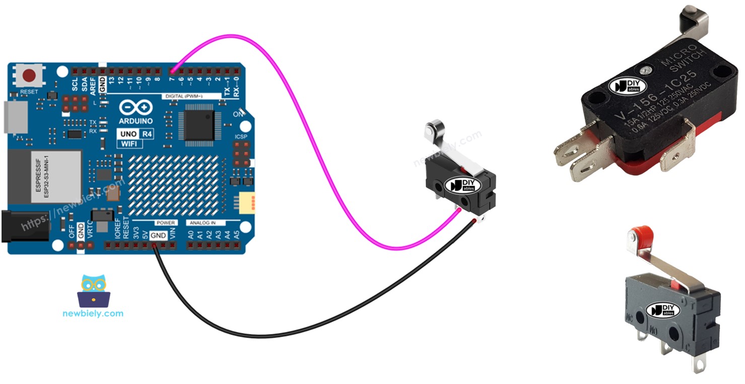 Arduino UNO R4 mit Endschalter