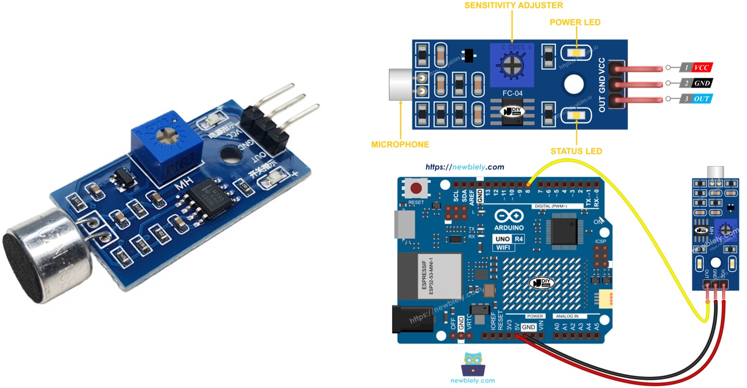 Arduino Uno R4 Schallsensor