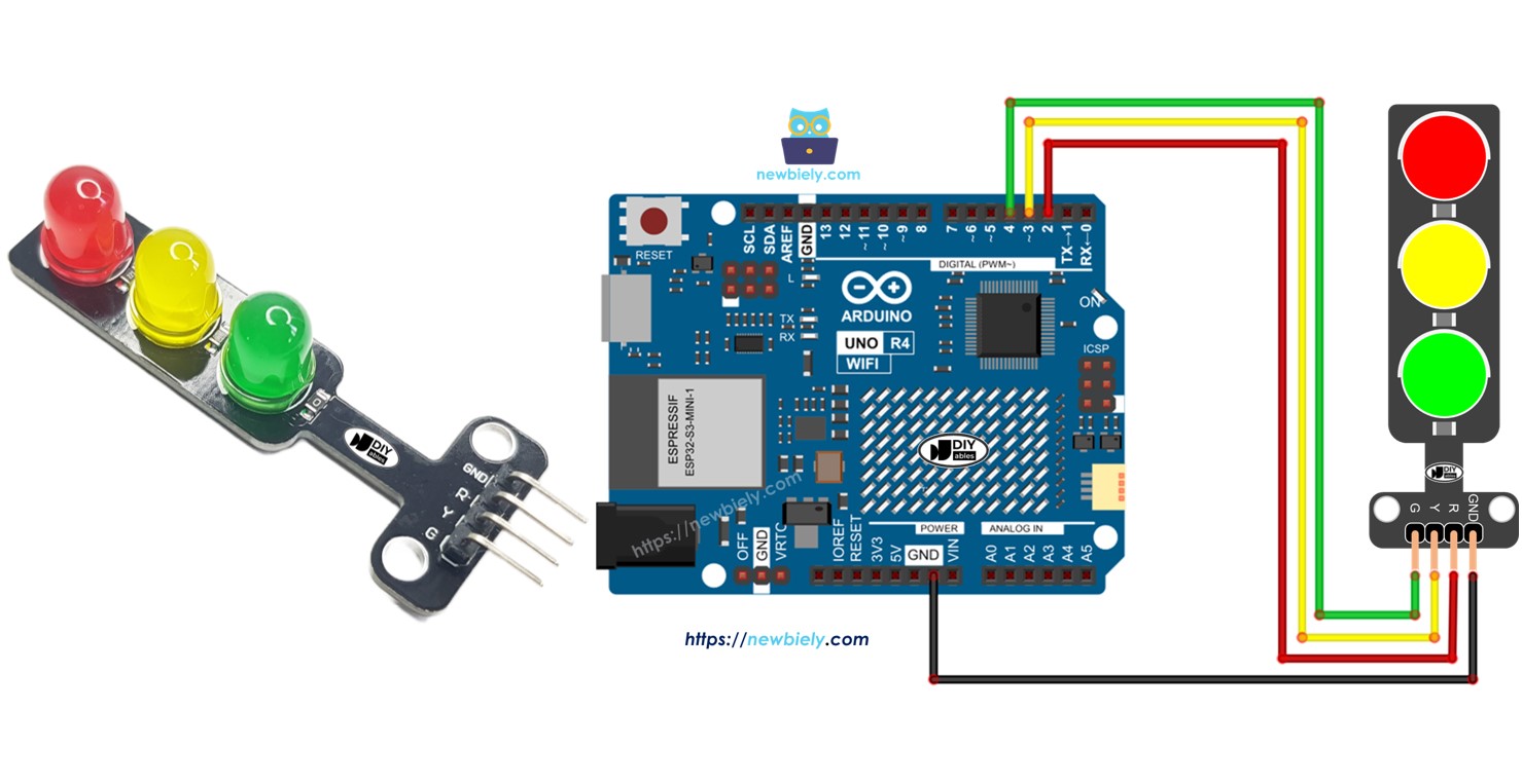 Arduino UNO R4 Ampel