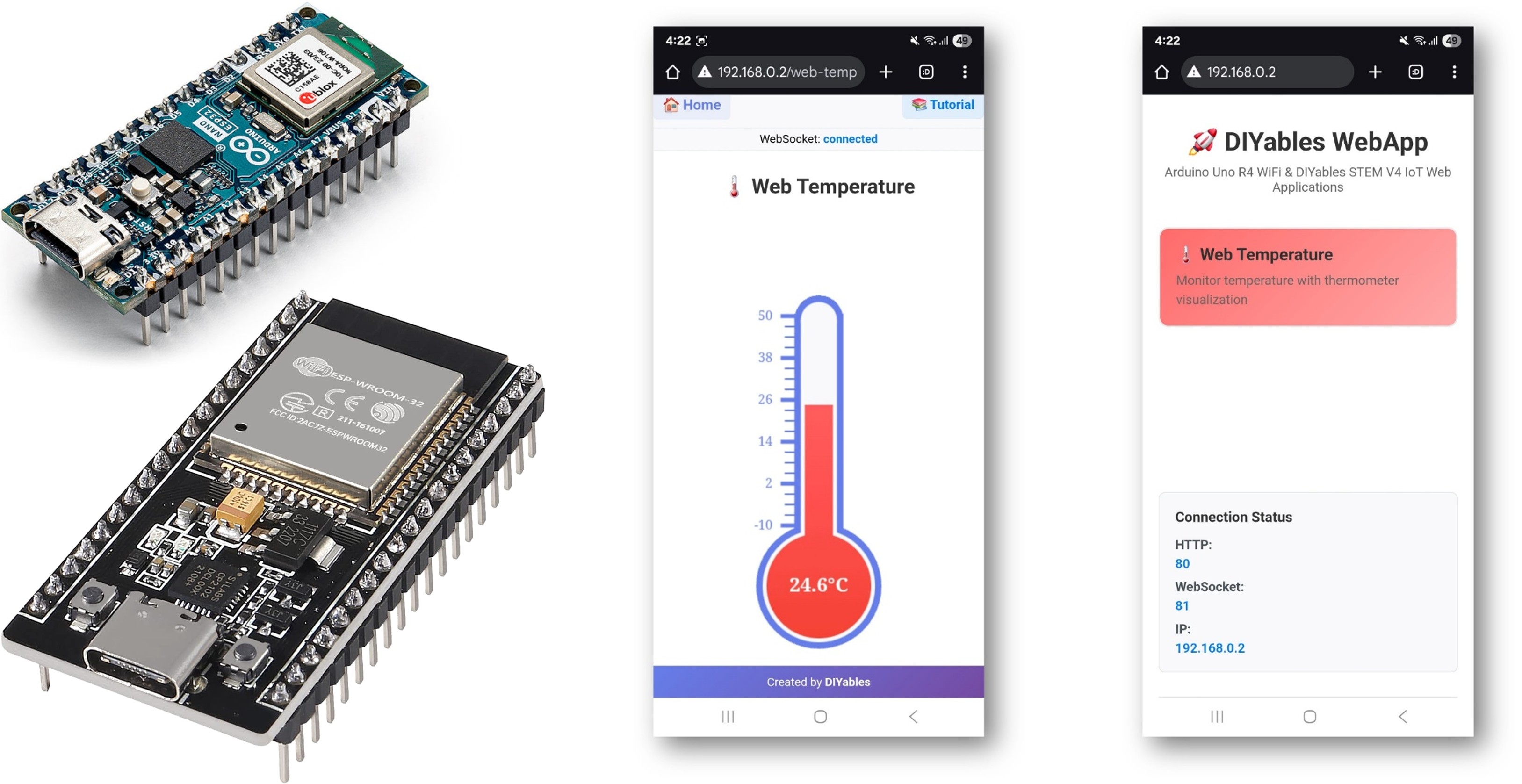 Arduino WebTemperature-Beispiel – Thermometeranzeige-Schnittstelle Tutorial