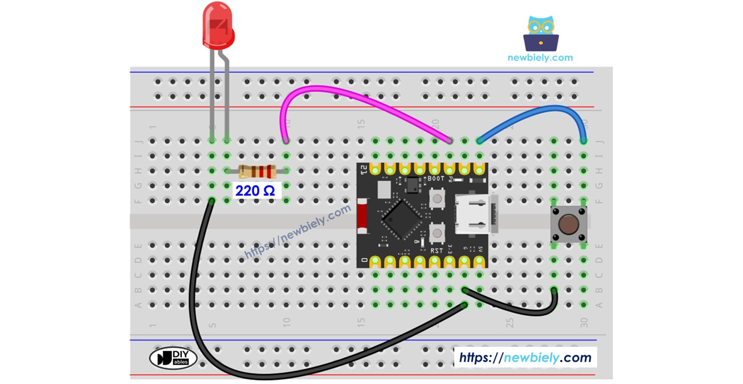 ESP32 C3 Super Mini - Taster LED