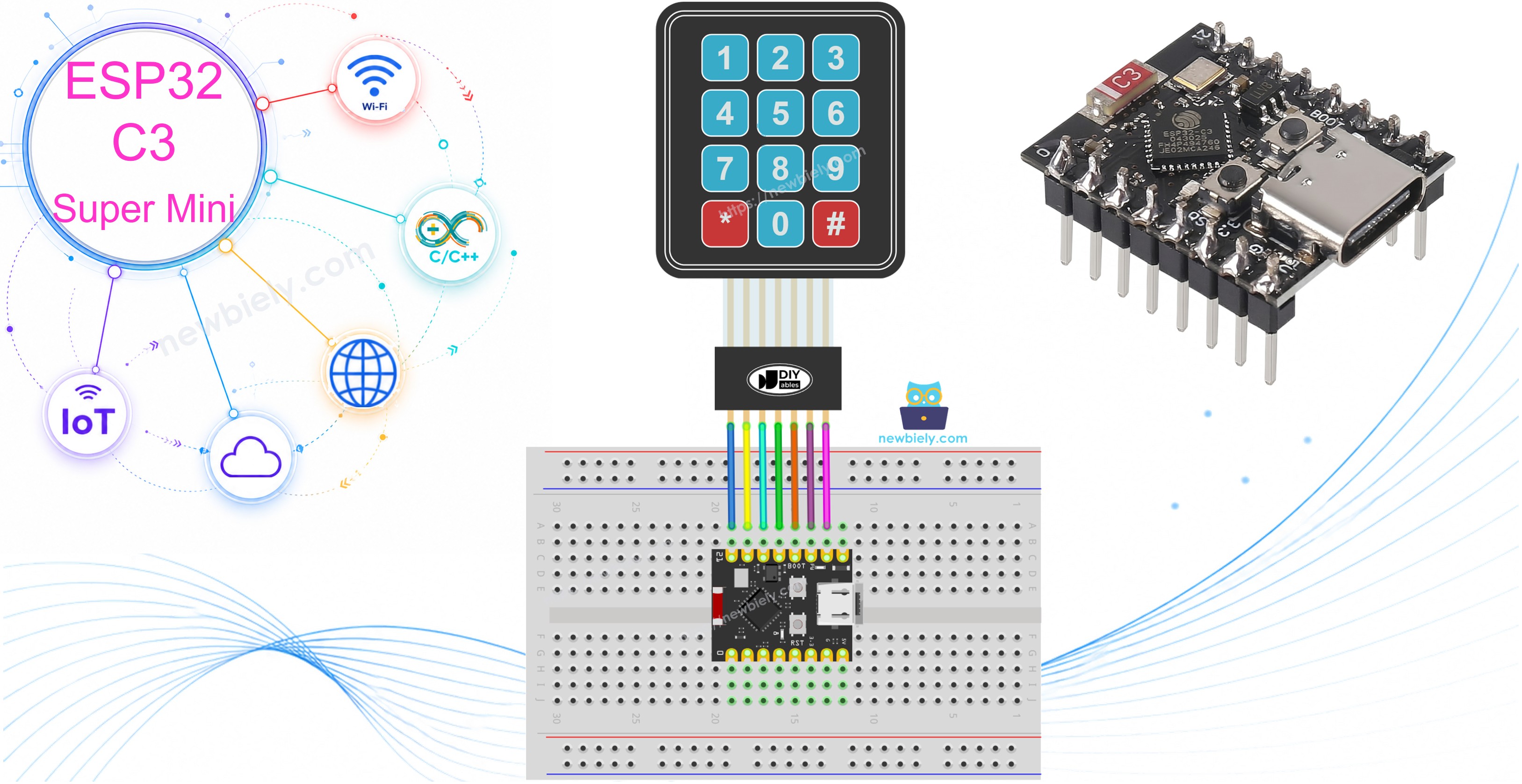 ESP32 C3 Super Mini Tastenfeld