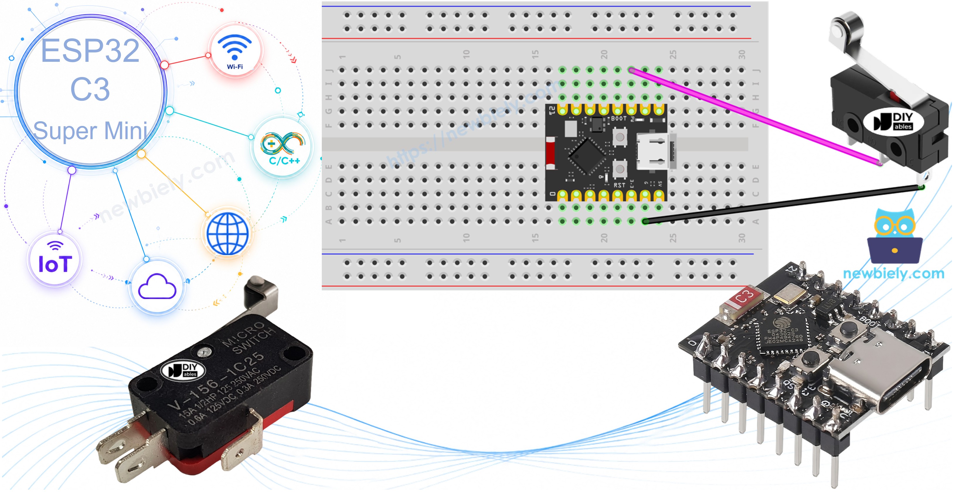 ESP32 C3 Super Mini - Endschalter