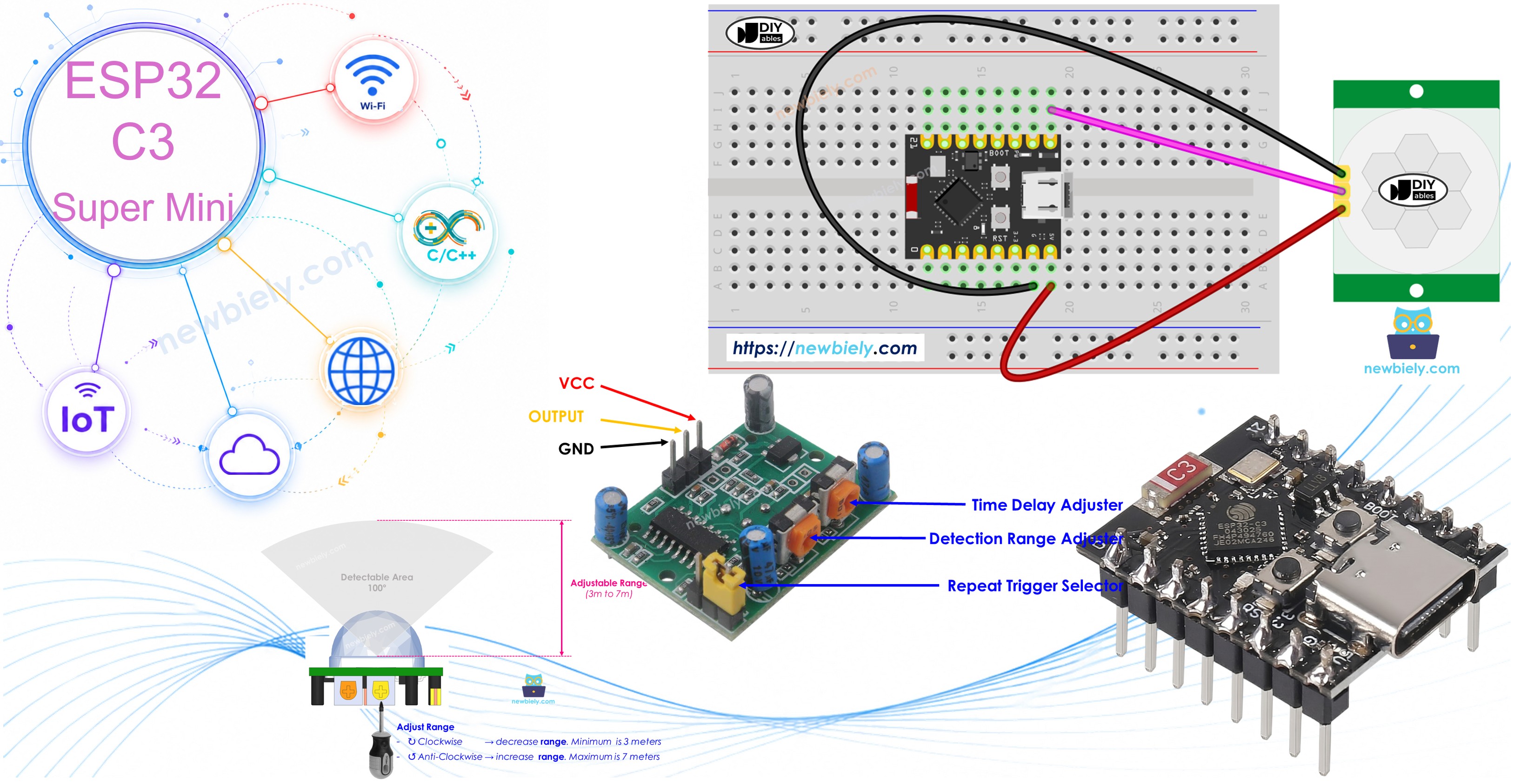 ESP32 C3 Super Mini Bewegungssensor