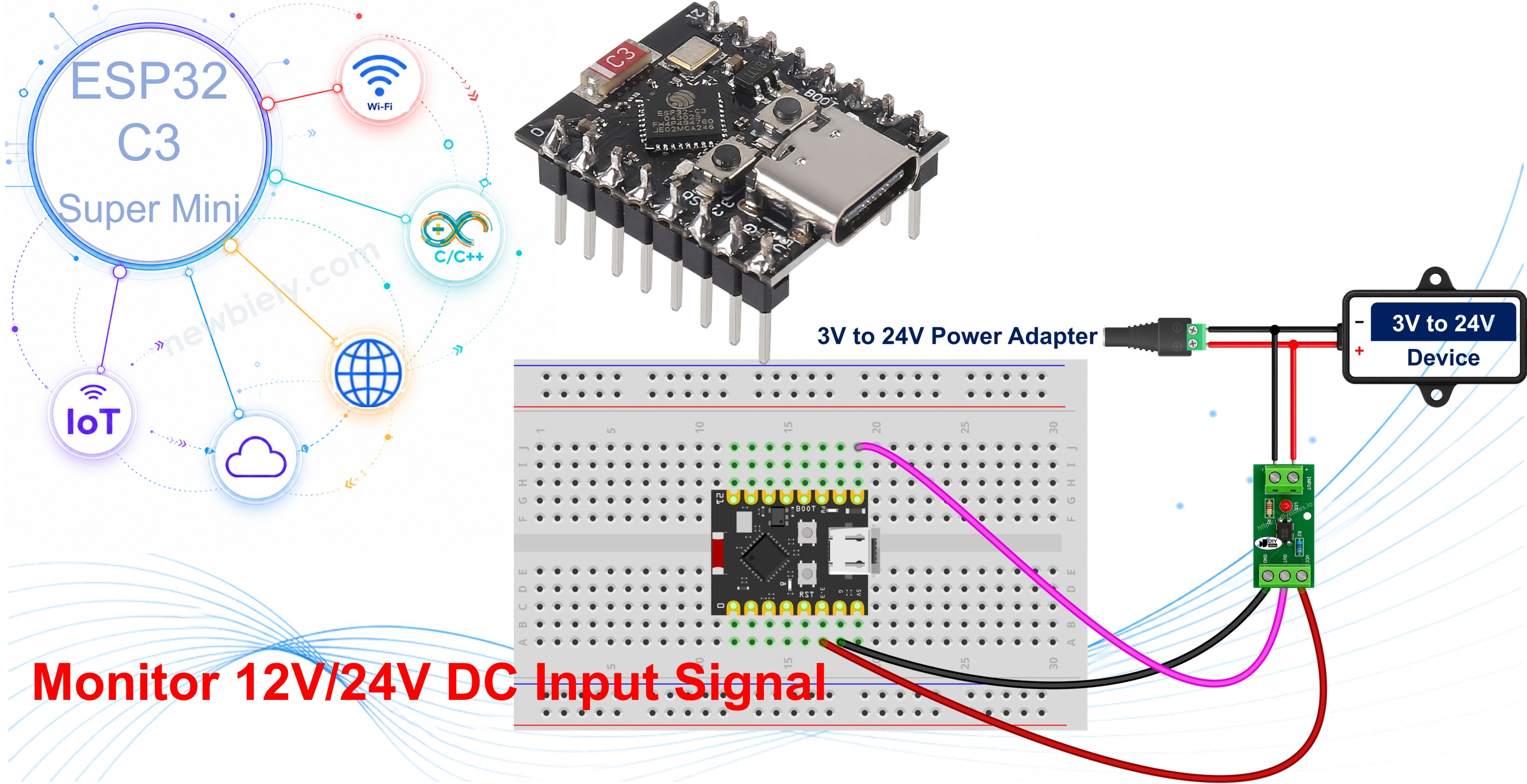 ESP32 C3 Super Mini Spannungssensor