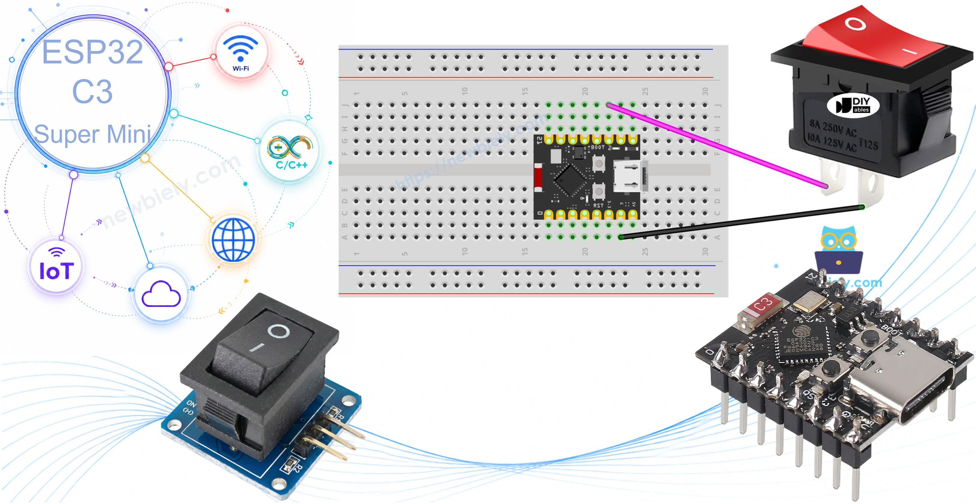 ESP32 C3 Super Mini - Schalter