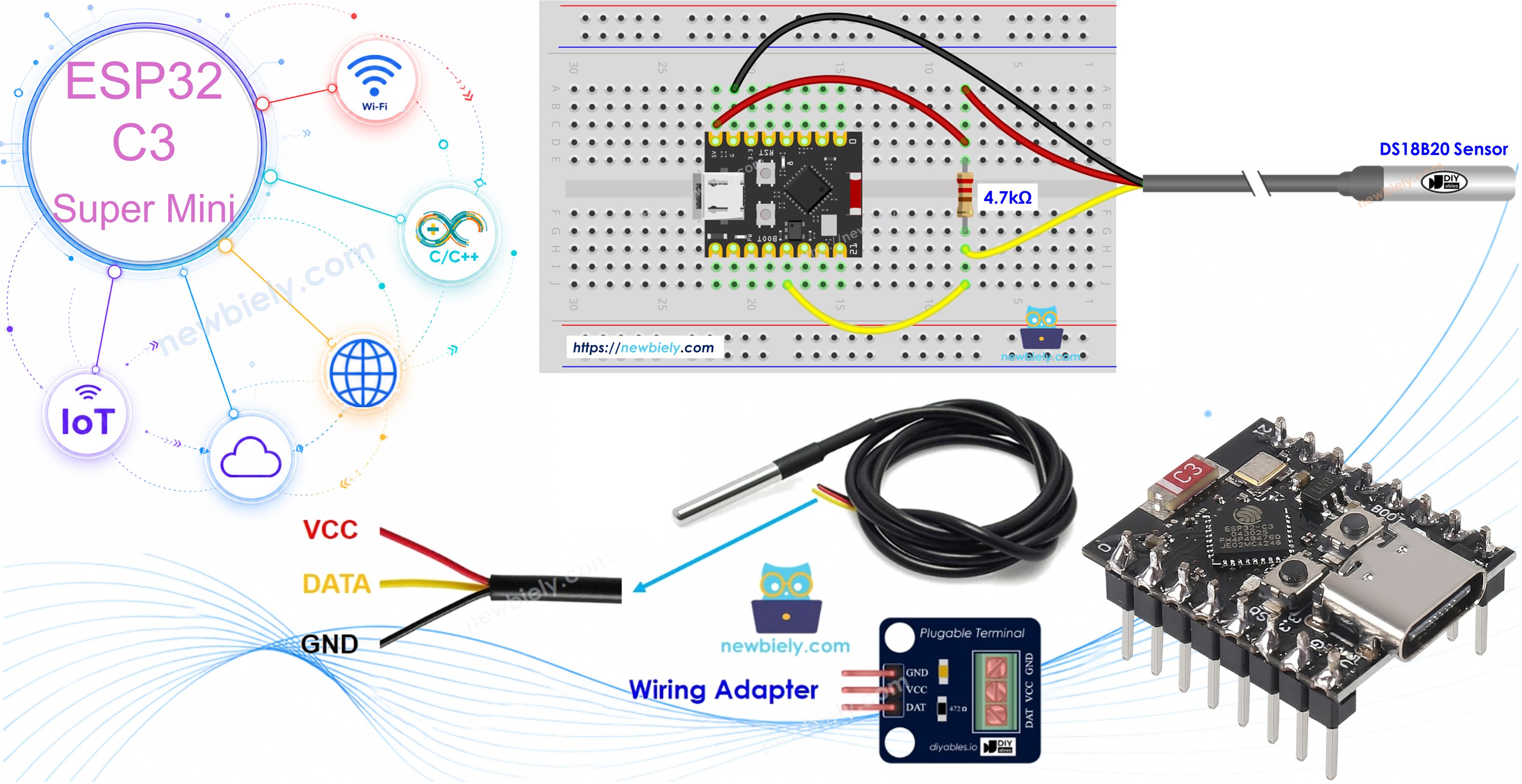 ESP32 C3 Super Mini Temperatursensor