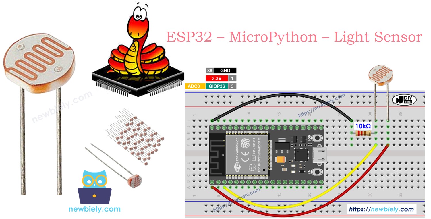 ESP32 MicroPython Lichtsensor