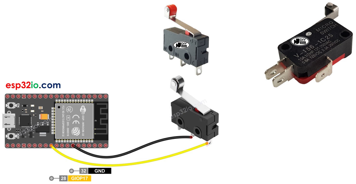 ESP32 mit Endschalter
