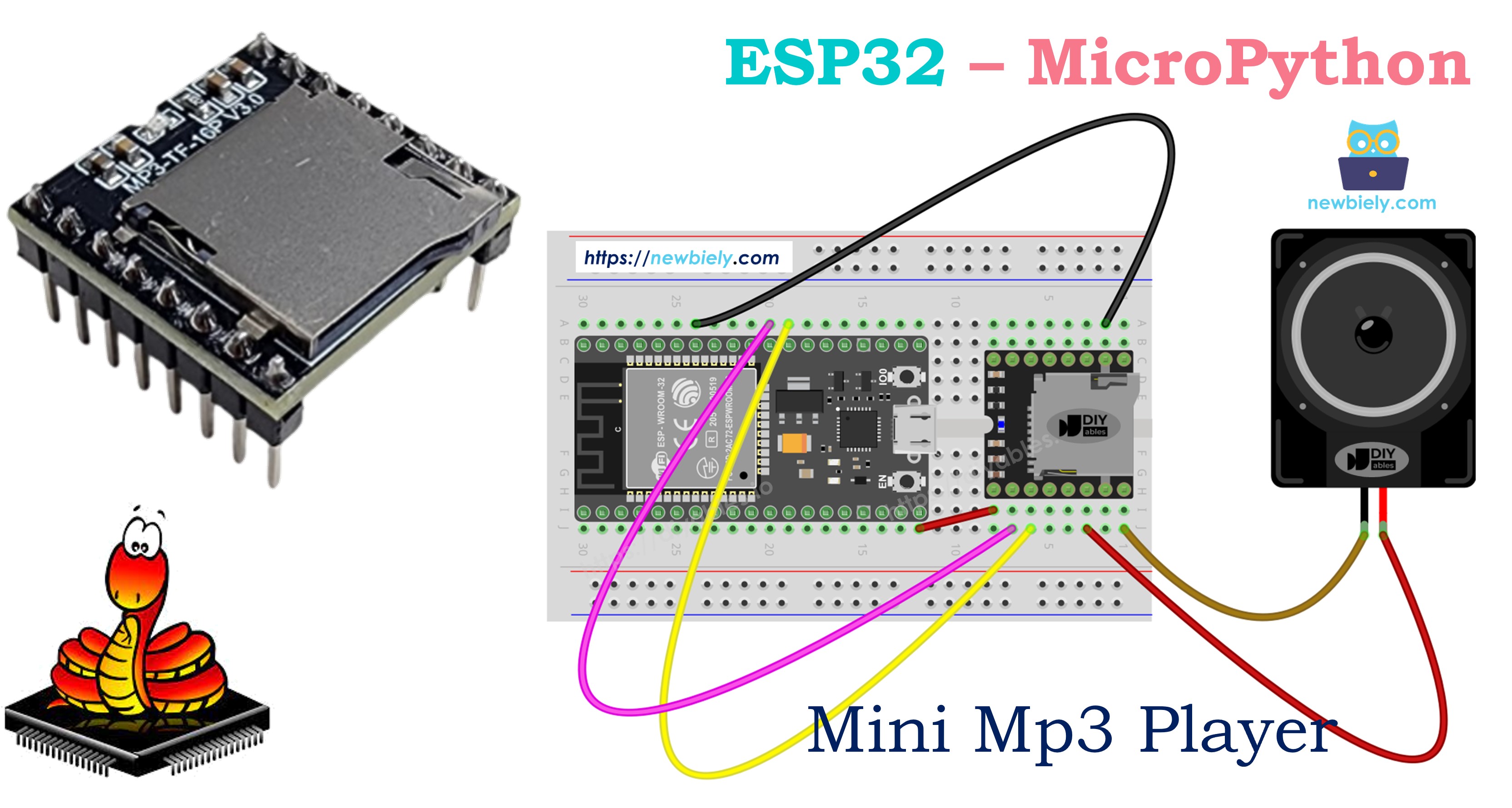 ESP32 MicroPython Mini-MP3-Player