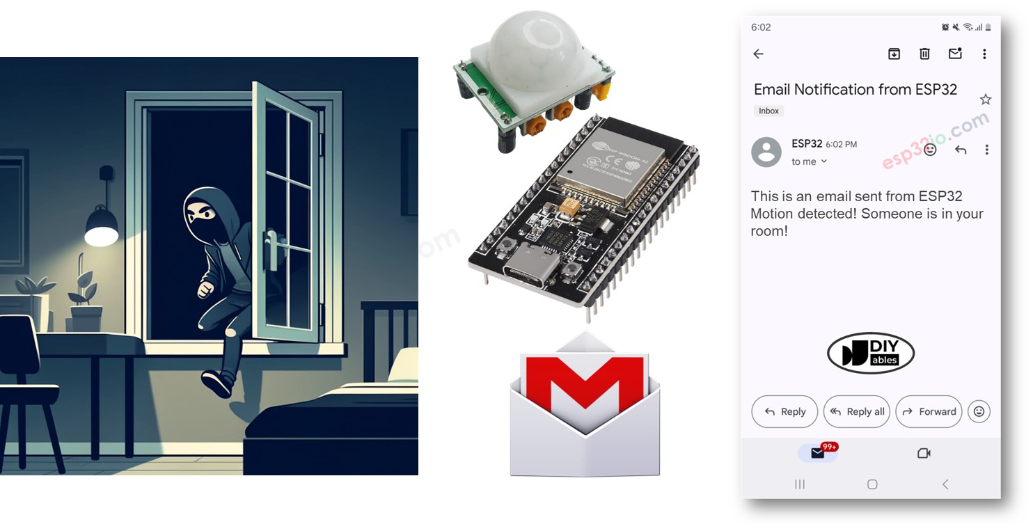 ESP32 Bewegungsmelder-E-Mail-Benachrichtigung