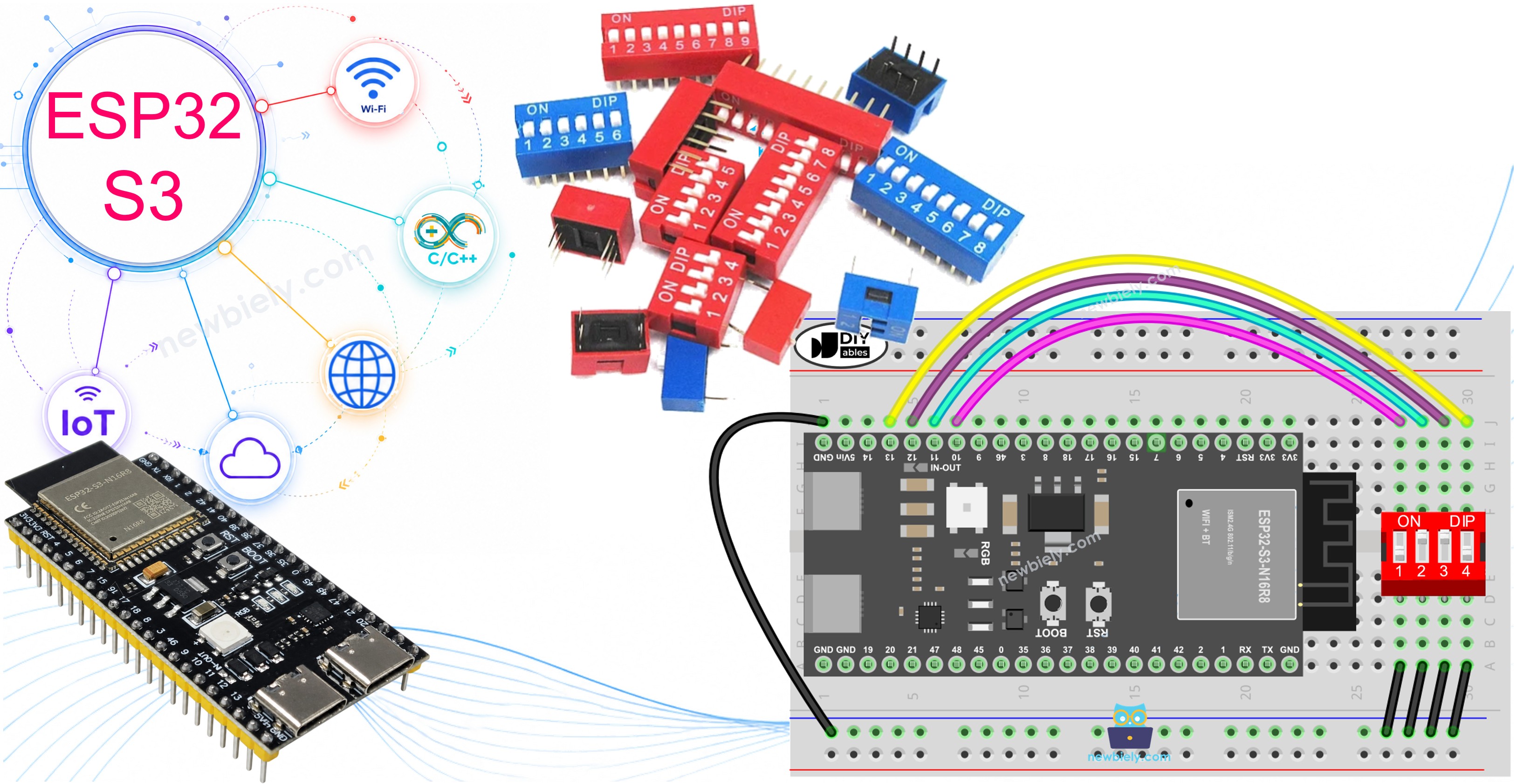 ESP32 S3 - DIP-Schalter