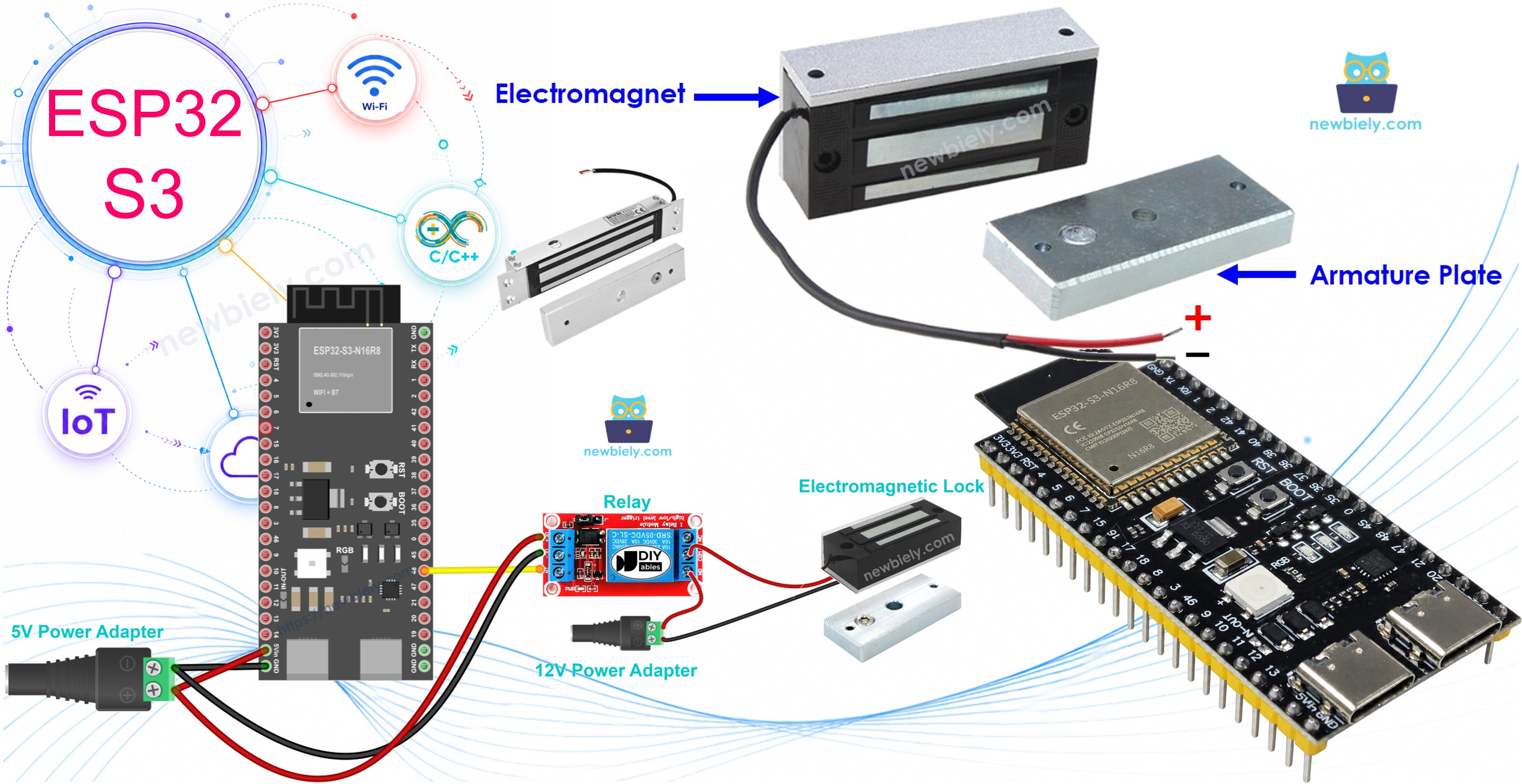 ESP32 S3 - Elektromagnetisches Schloss