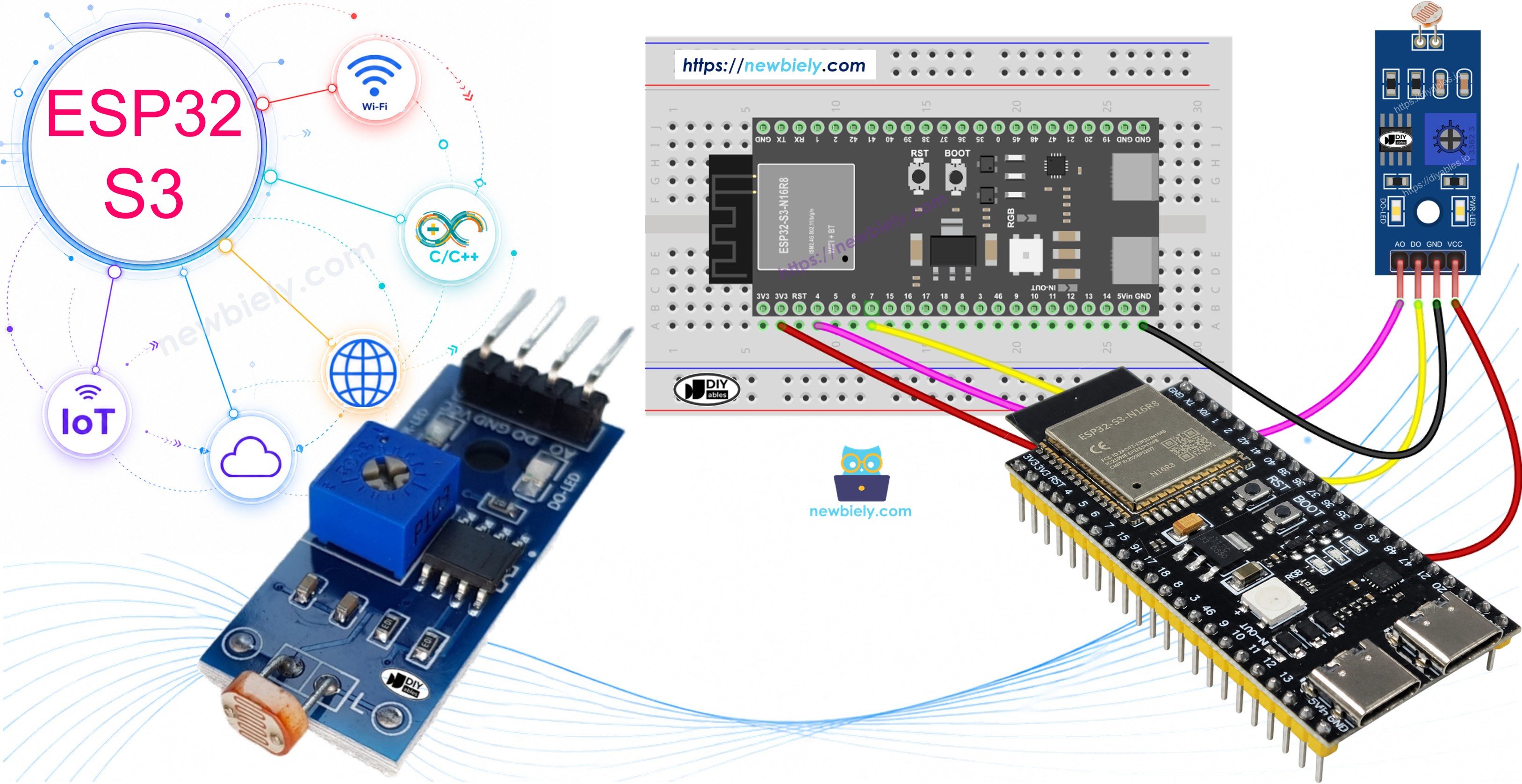 ESP32 S3 - LDR-Modul