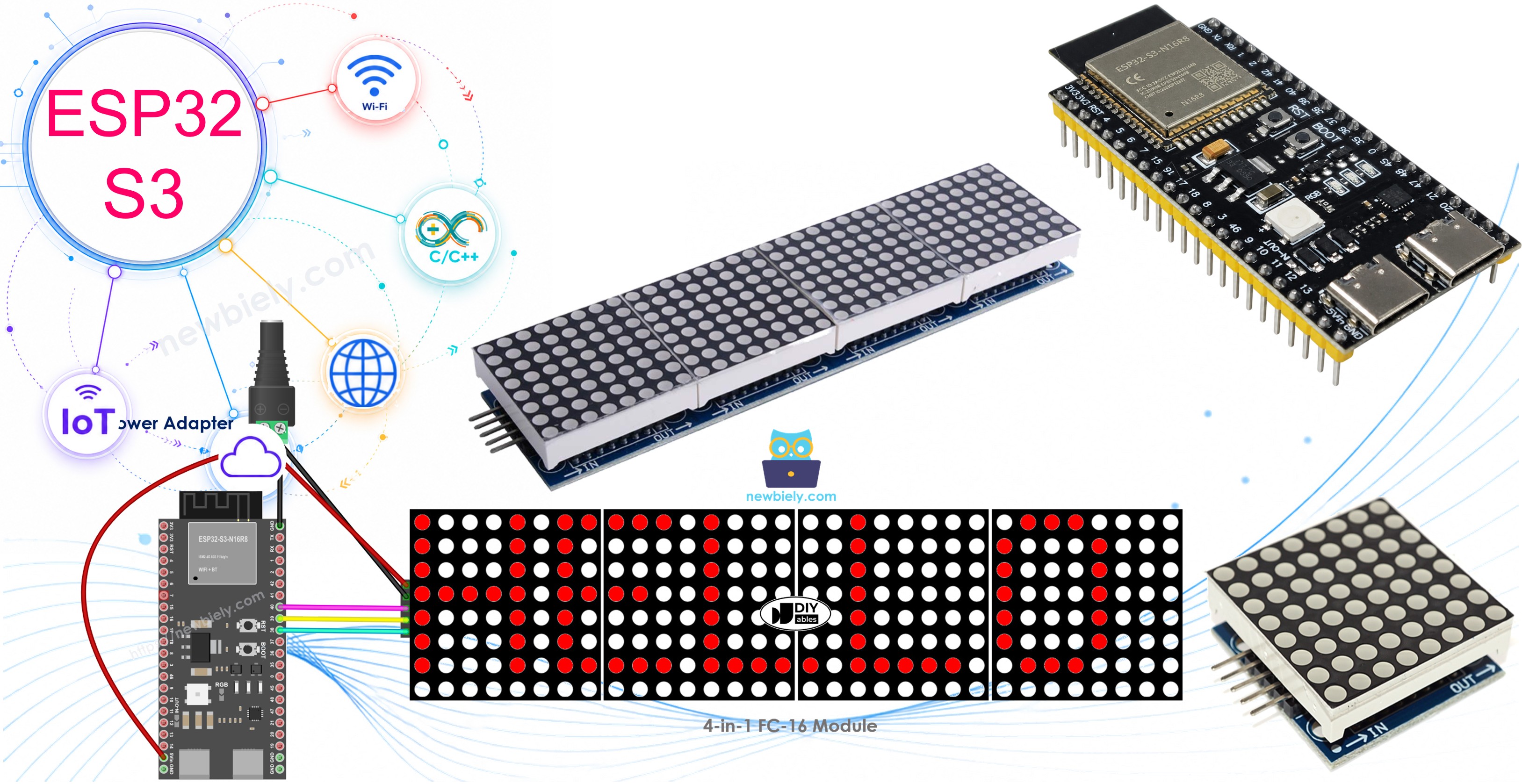 ESP32 S3 LED-Matrix