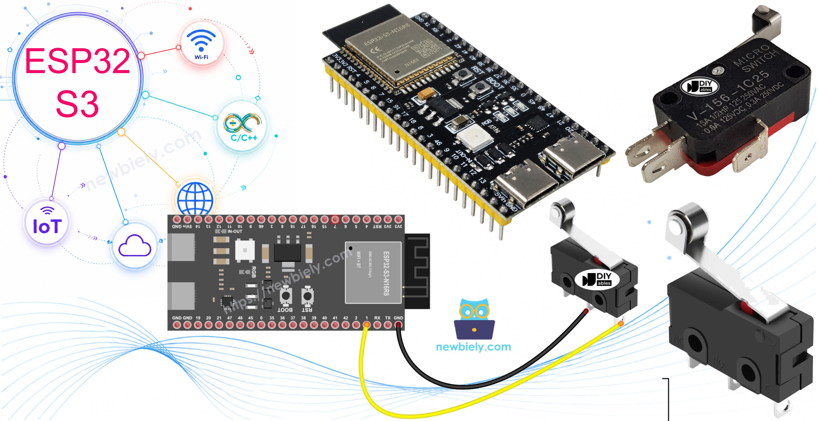 ESP32 S3 mit Endschalter