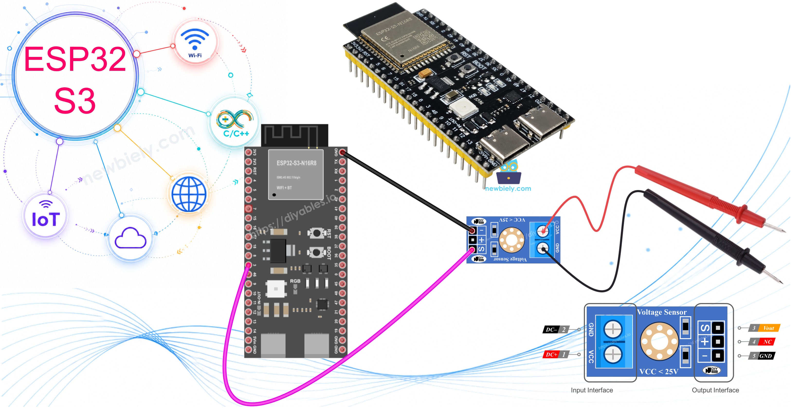 ESP32 S3 Spannungssensor