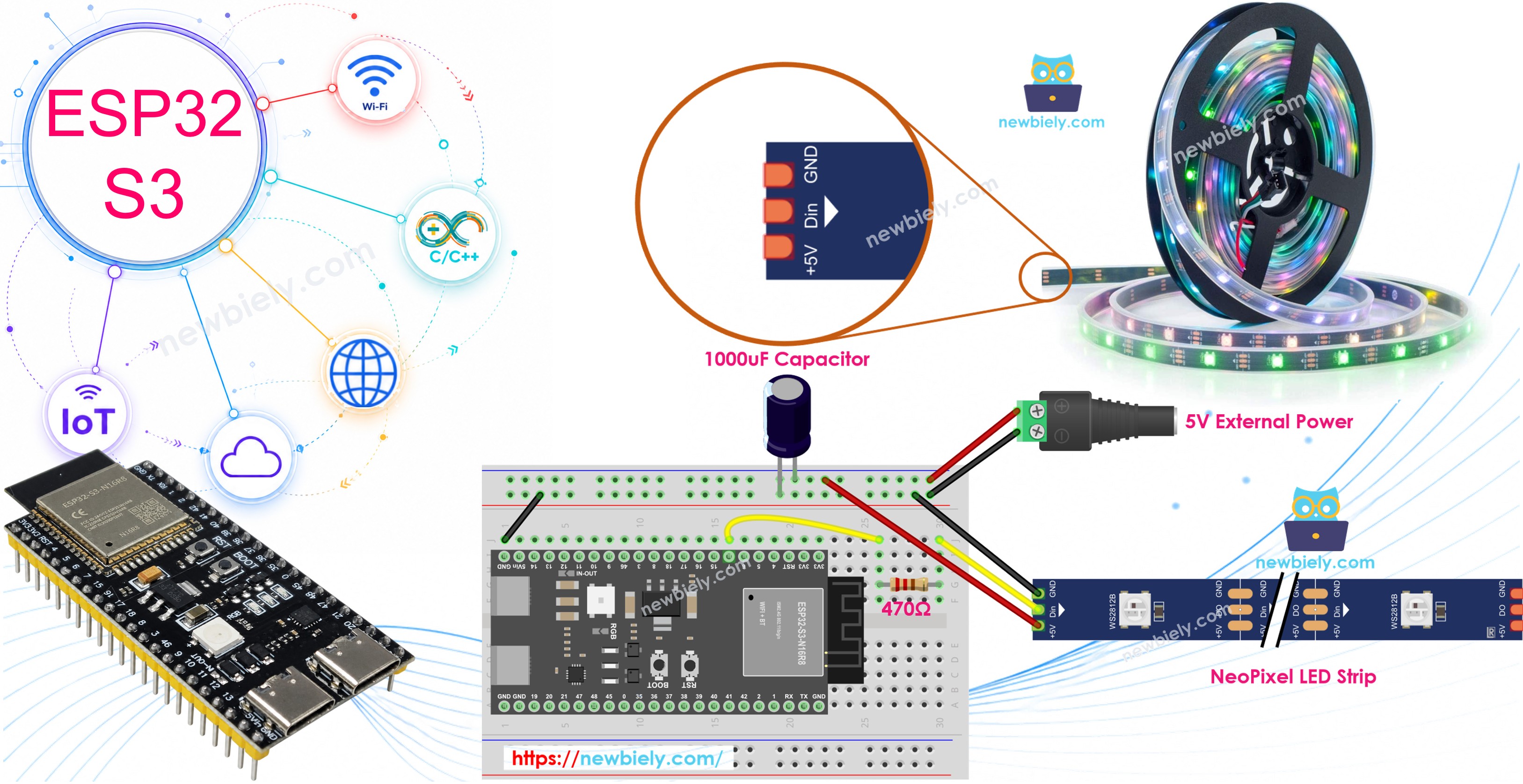 ESP32 S3 LED-Streifen
