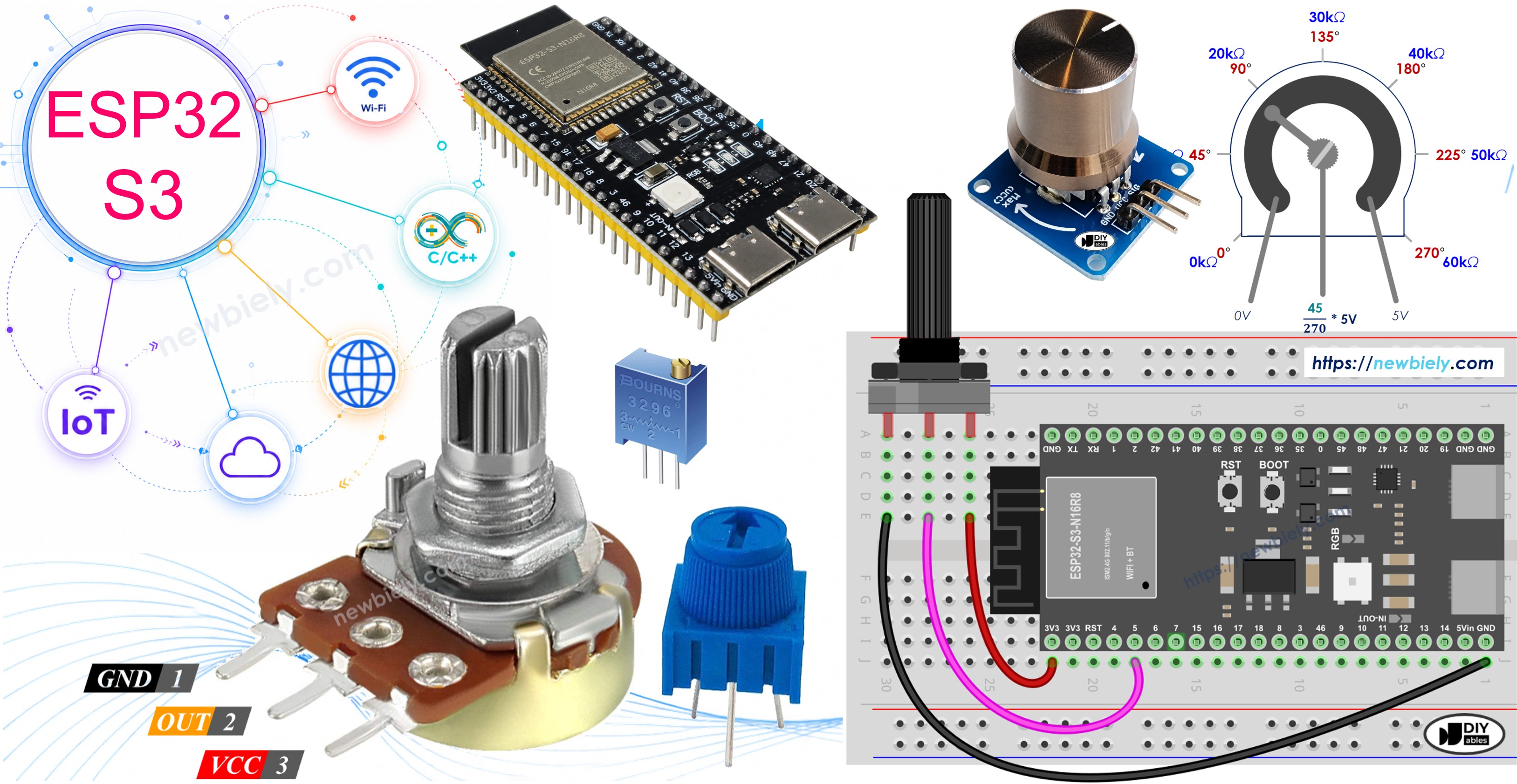 ESP32 S3 Potentiometer